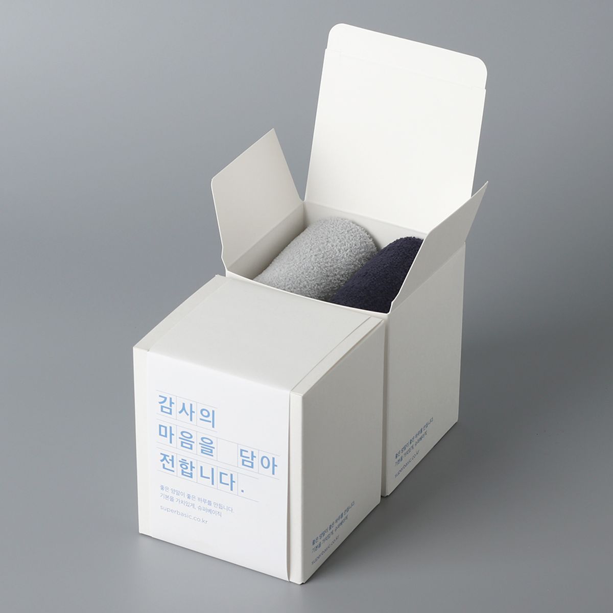 슈퍼베이직(SUPERBASIC) 남녀공용 수면 양말 선물 세트 S 2켤레 1세트 (4종)