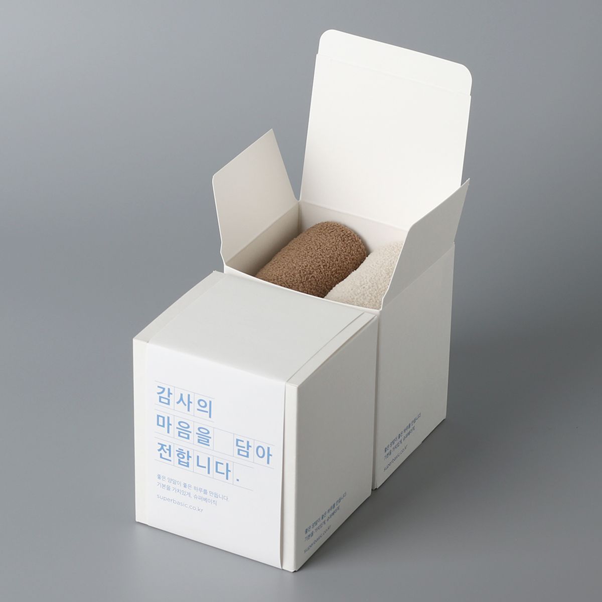 슈퍼베이직(SUPERBASIC) 남녀공용 수면 양말 선물 세트 S 2켤레 1세트 (4종)