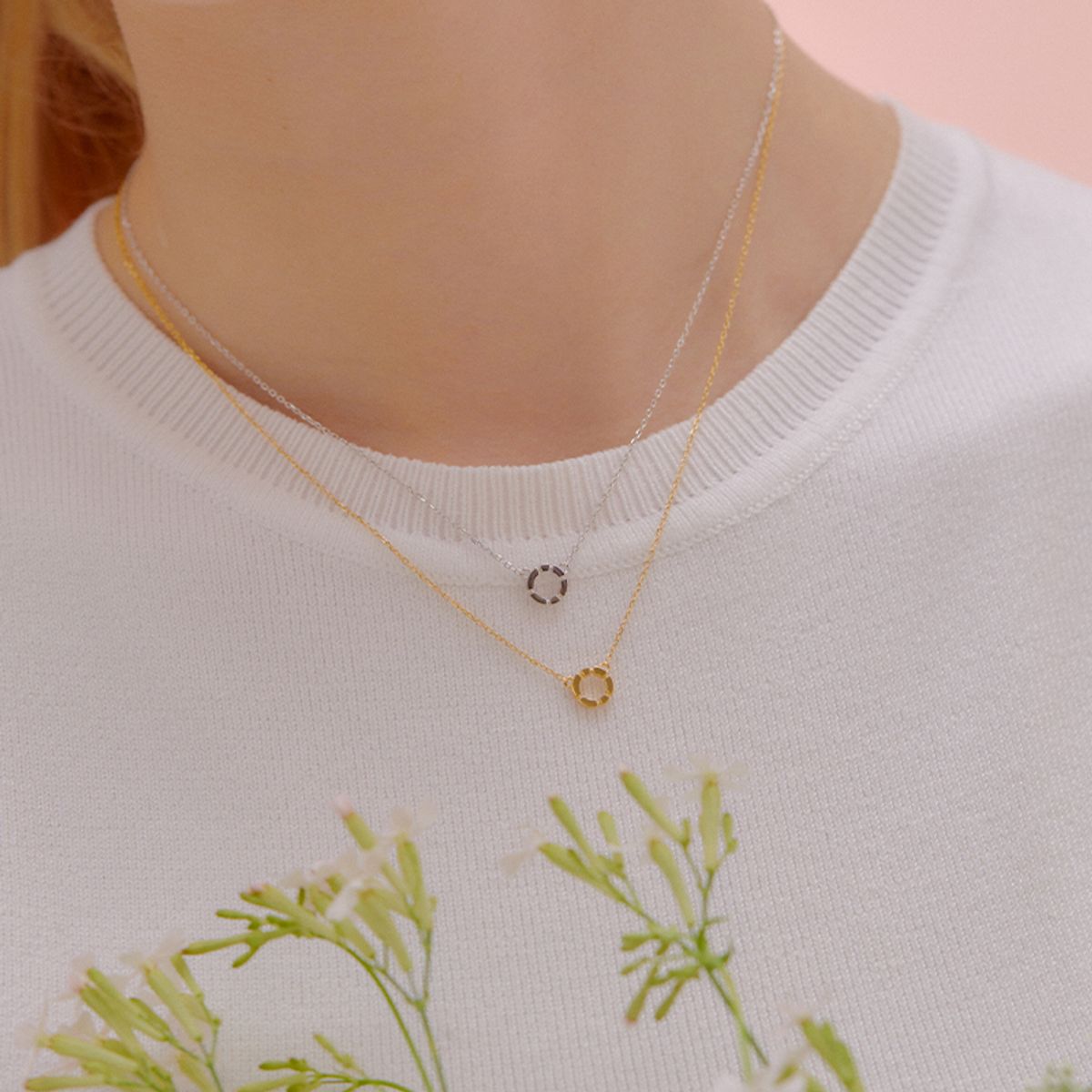티르리르(TirrLirr) 미니 단델리온 실버옐로우 목걸이 TNSSVG13894S