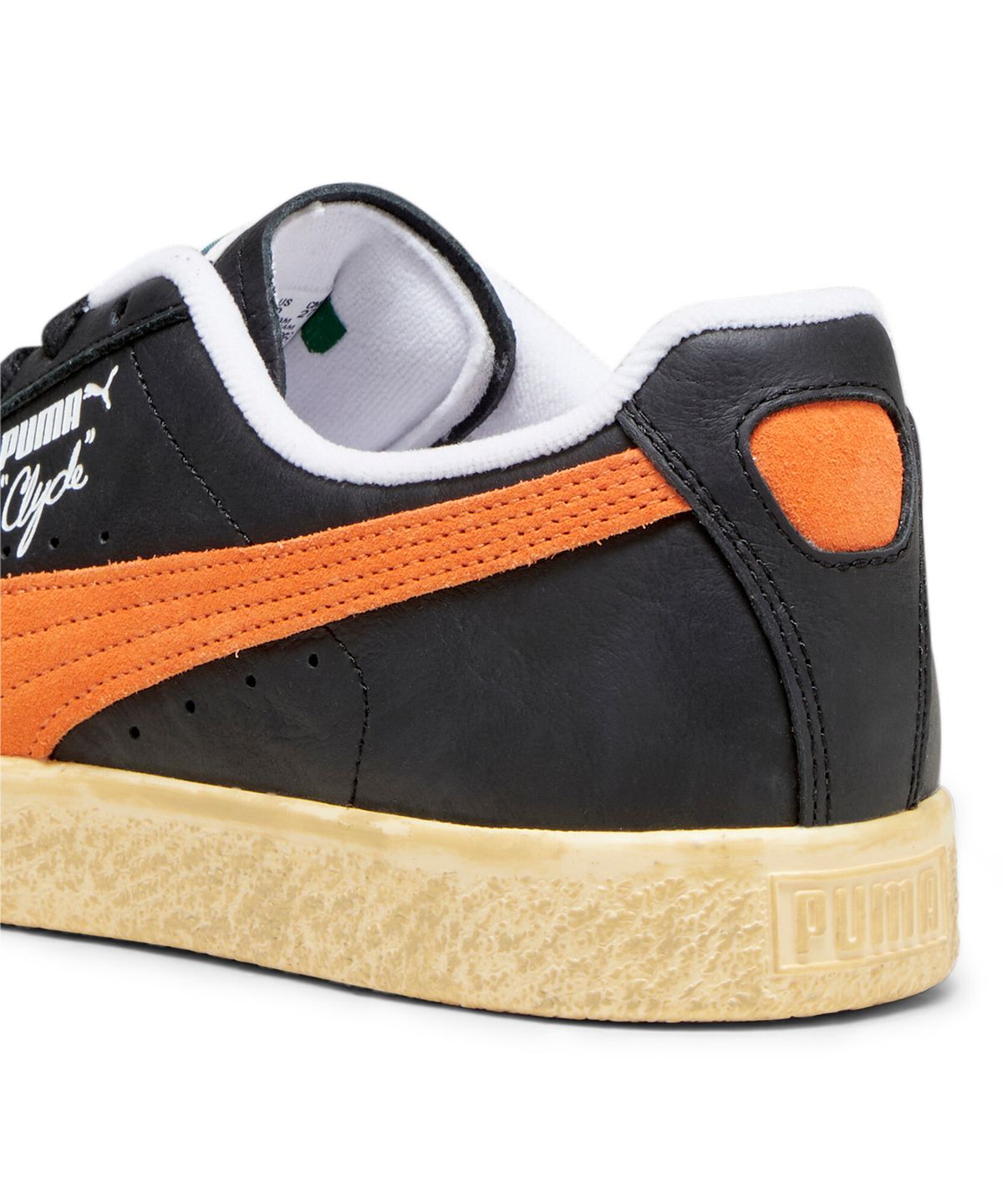 푸마(PUMA) 클라이드 빈티지- 블랙:오렌지 / 389390-01
