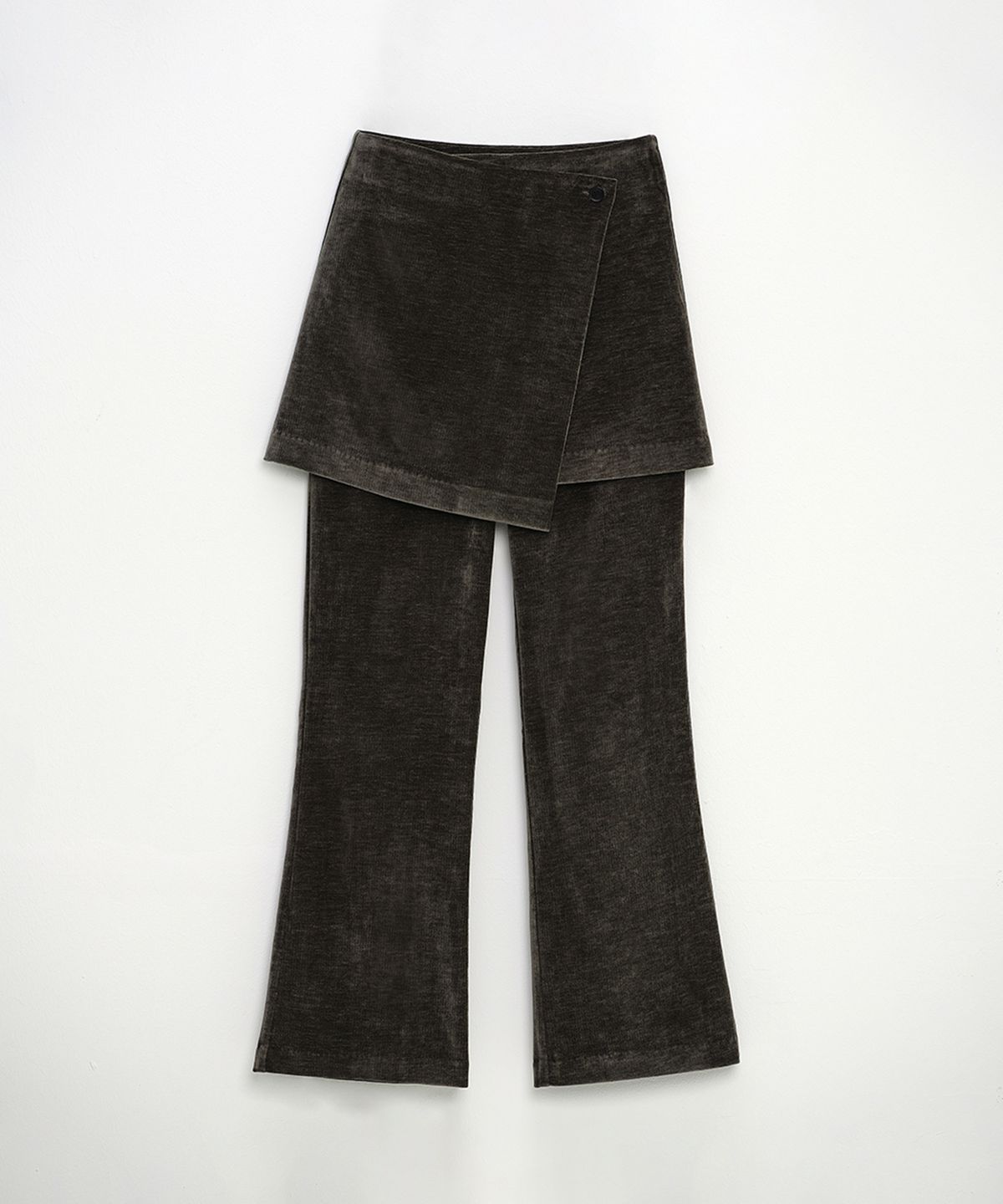 셀리테일즈(CELITAILS) SKIRT LAYERED PANTS_KHAKI
