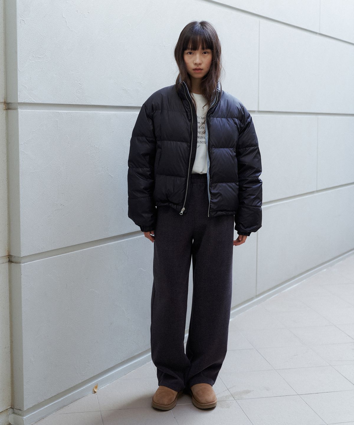 유라고(URAGO) Mont banding wide pants