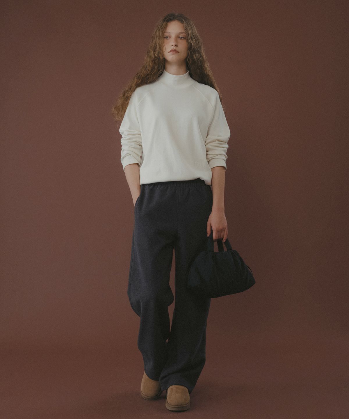유라고(URAGO) Mont banding wide pants