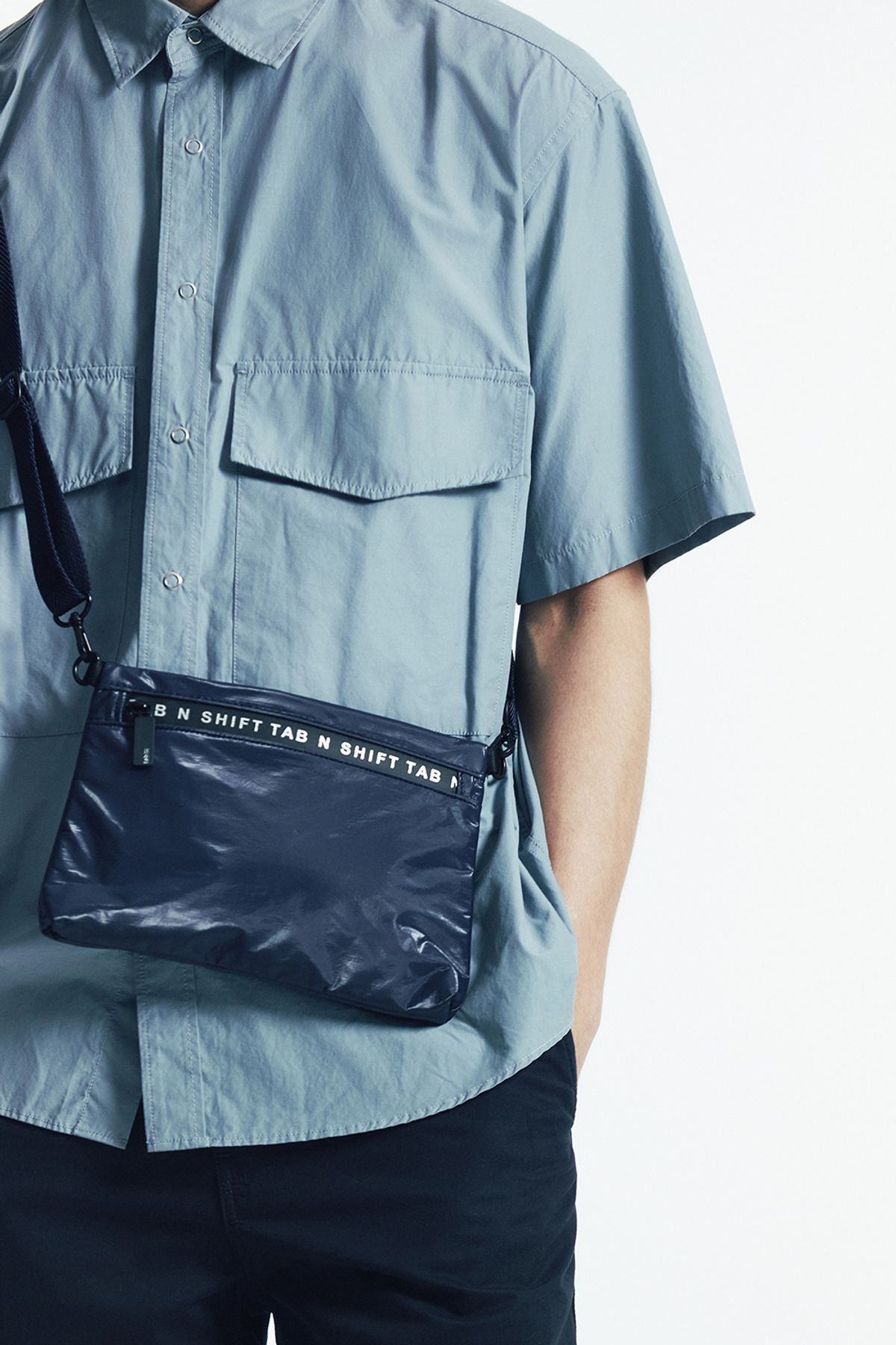 탭앤쉬프트(TAB N SHIFT) Sister Bag Pouch Set - Navy