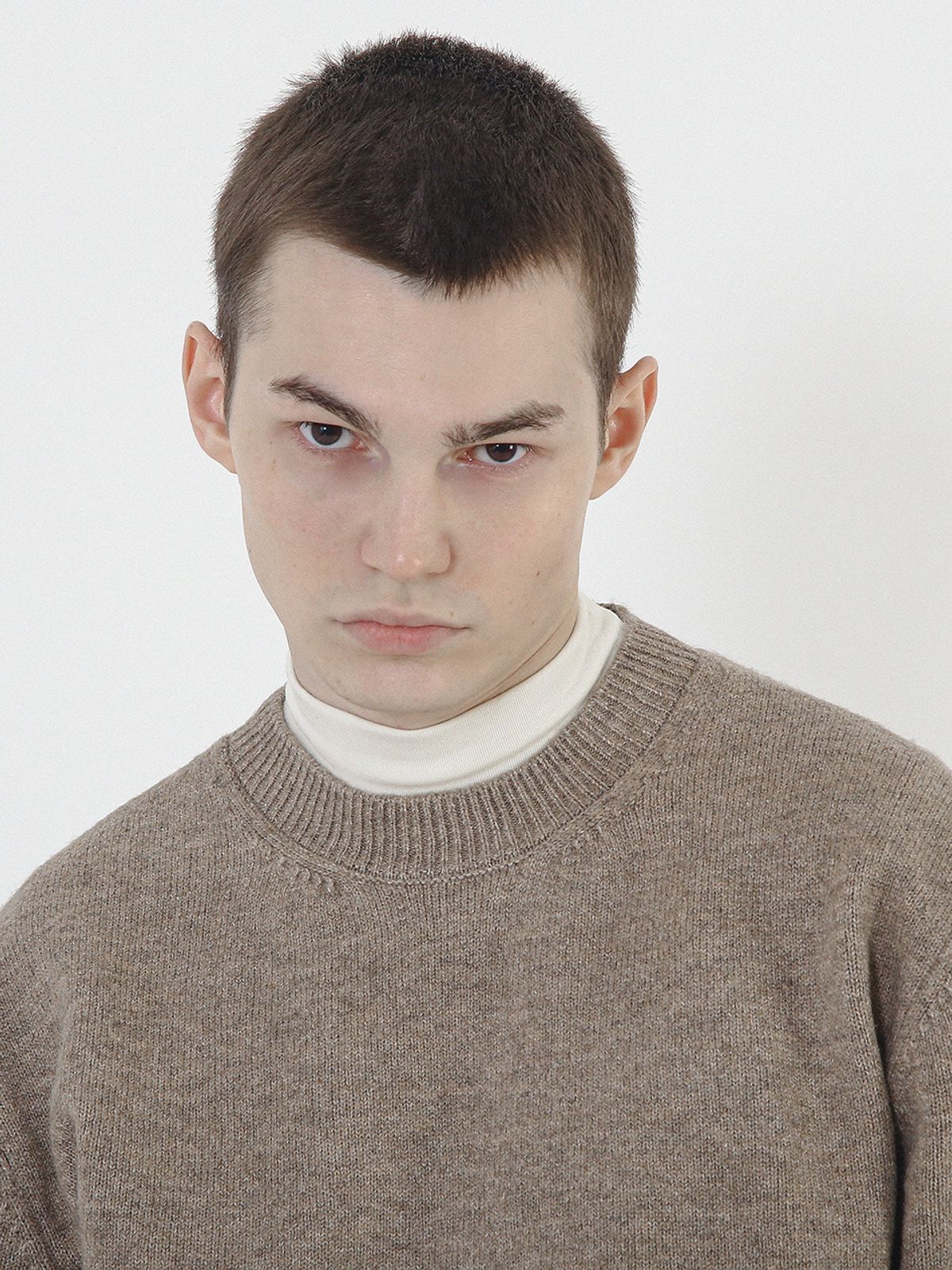 챈세스노이(CHANCE'S NOI) Anti-Filling Soft Wool Knit (Mocha)