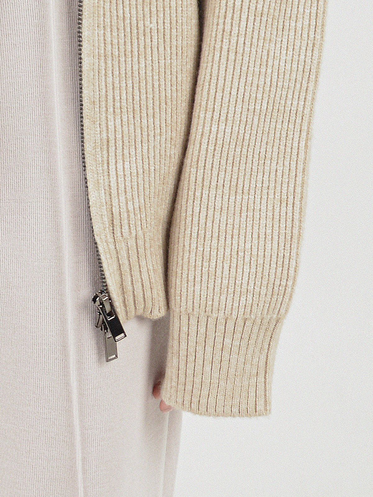 챈세스노이(CHANCE'S NOI) Modal Knit Zip-up Cardigan (Oatmeal)