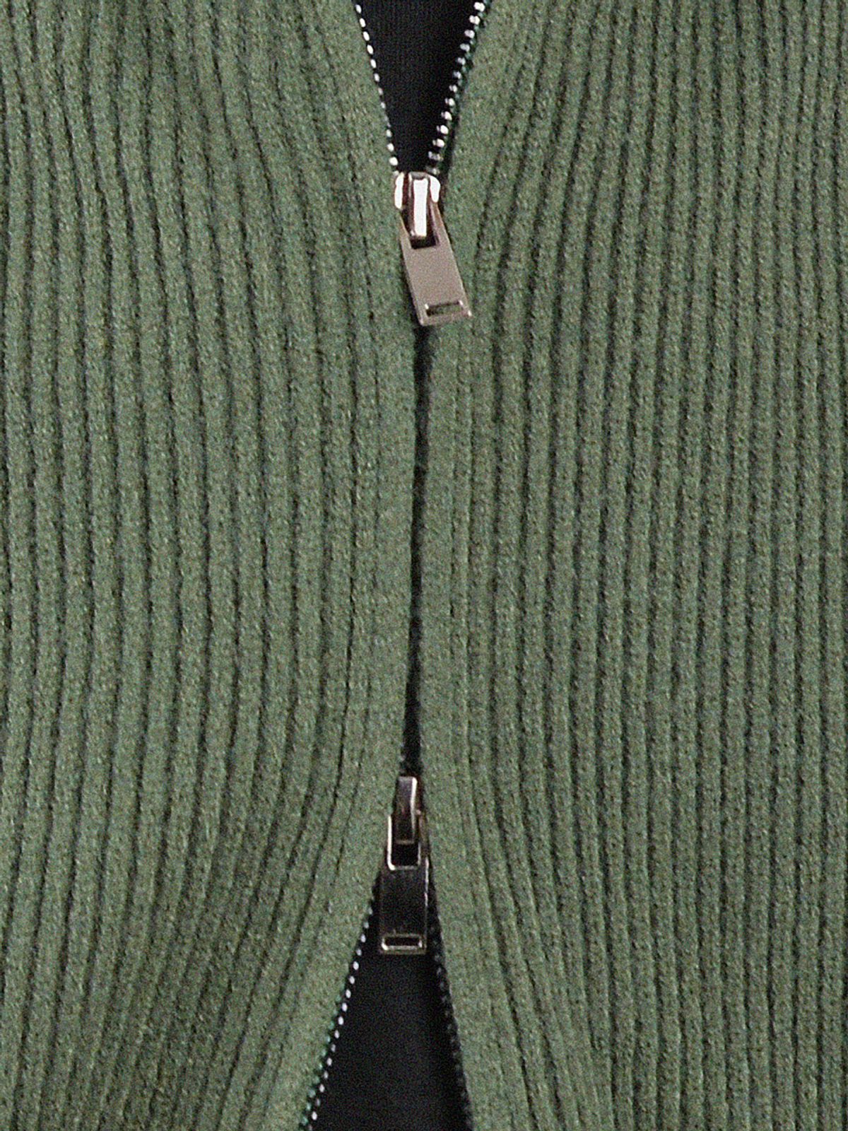 챈세스노이(CHANCE'S NOI) Modal Knit Zip-up Cardigan (Green)