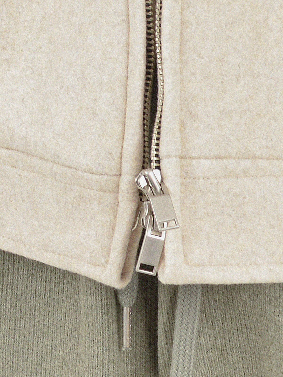 챈세스노이(CHANCE'S NOI) Chester Wool Trucker Jacket (Ivory)