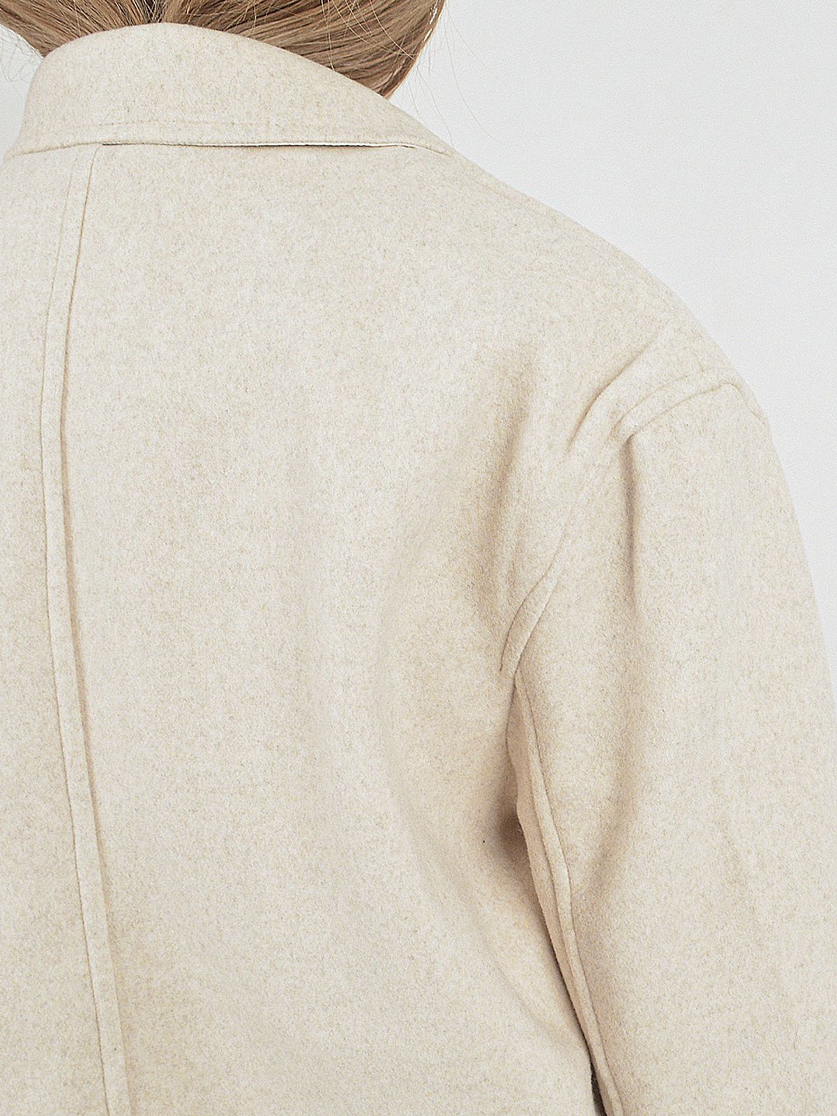 챈세스노이(CHANCE'S NOI) Chester Wool Trucker Jacket (Ivory)