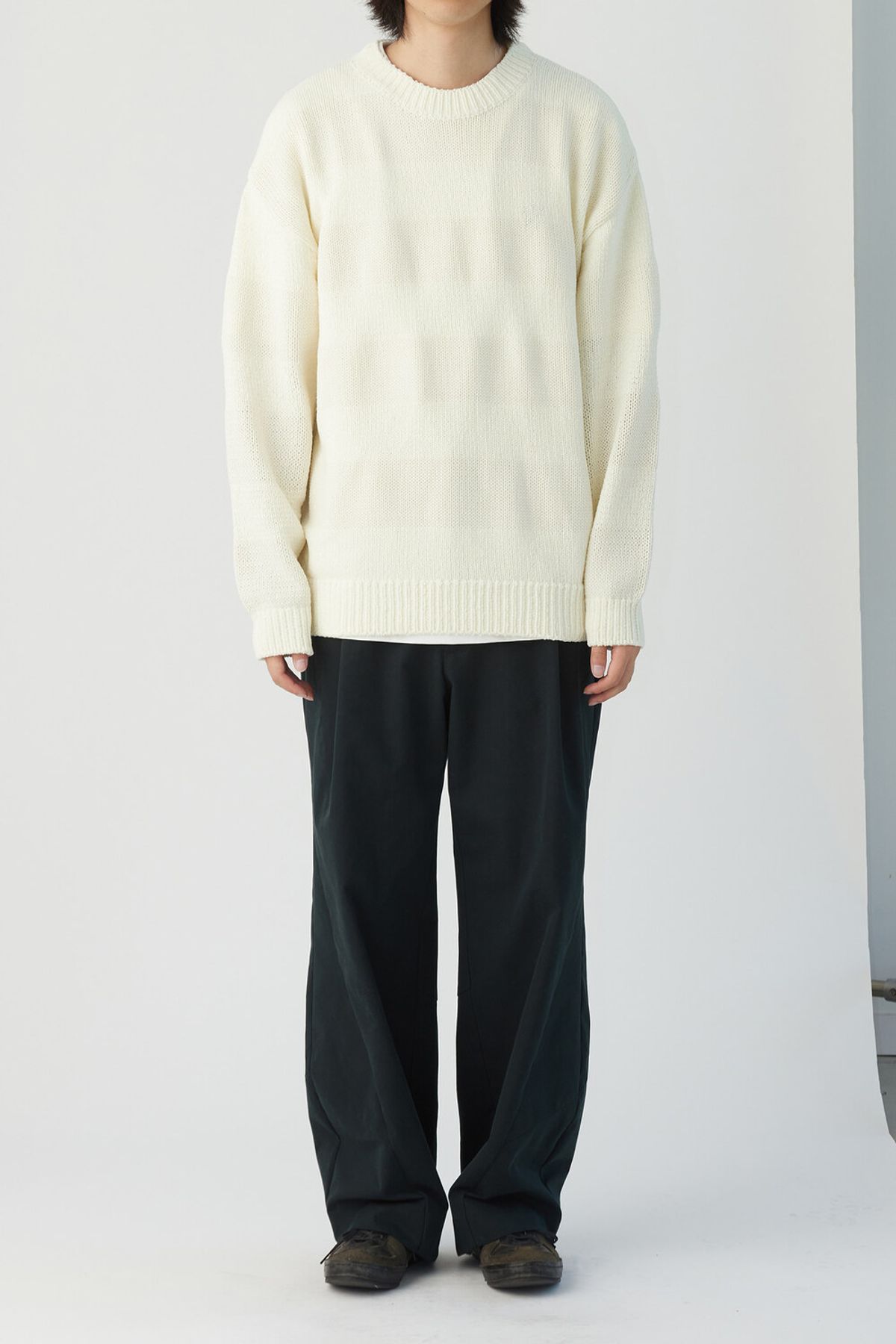 해칭룸(HATCHINGROOM) Stripe Knit Ivory