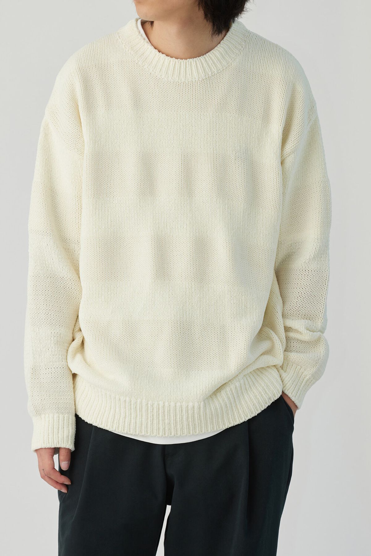 해칭룸(HATCHINGROOM) Stripe Knit Ivory