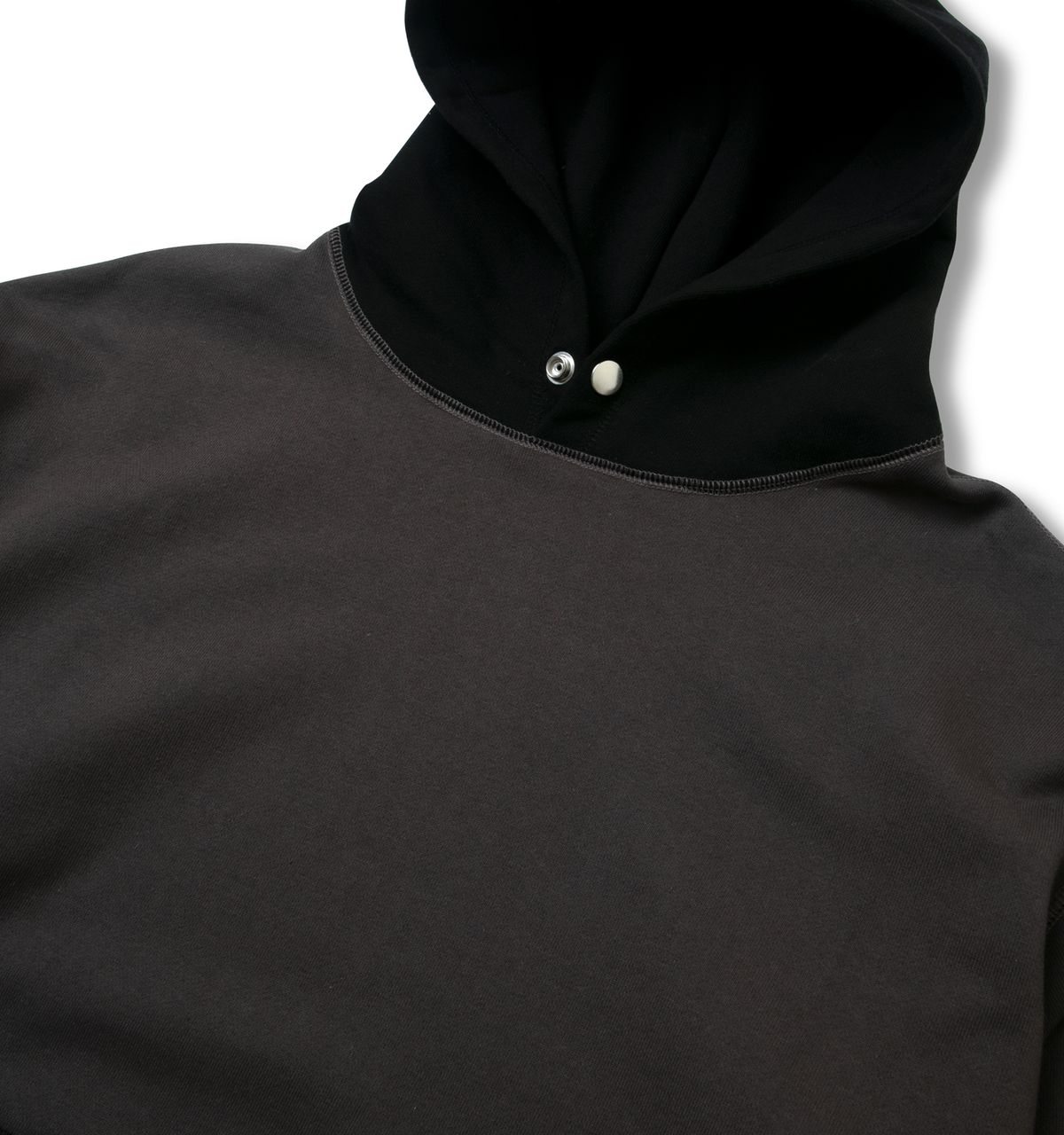 블랙피피(BLACKPP) BLACK PP HW Hooded Sweatshirt (two-tone) dark gray