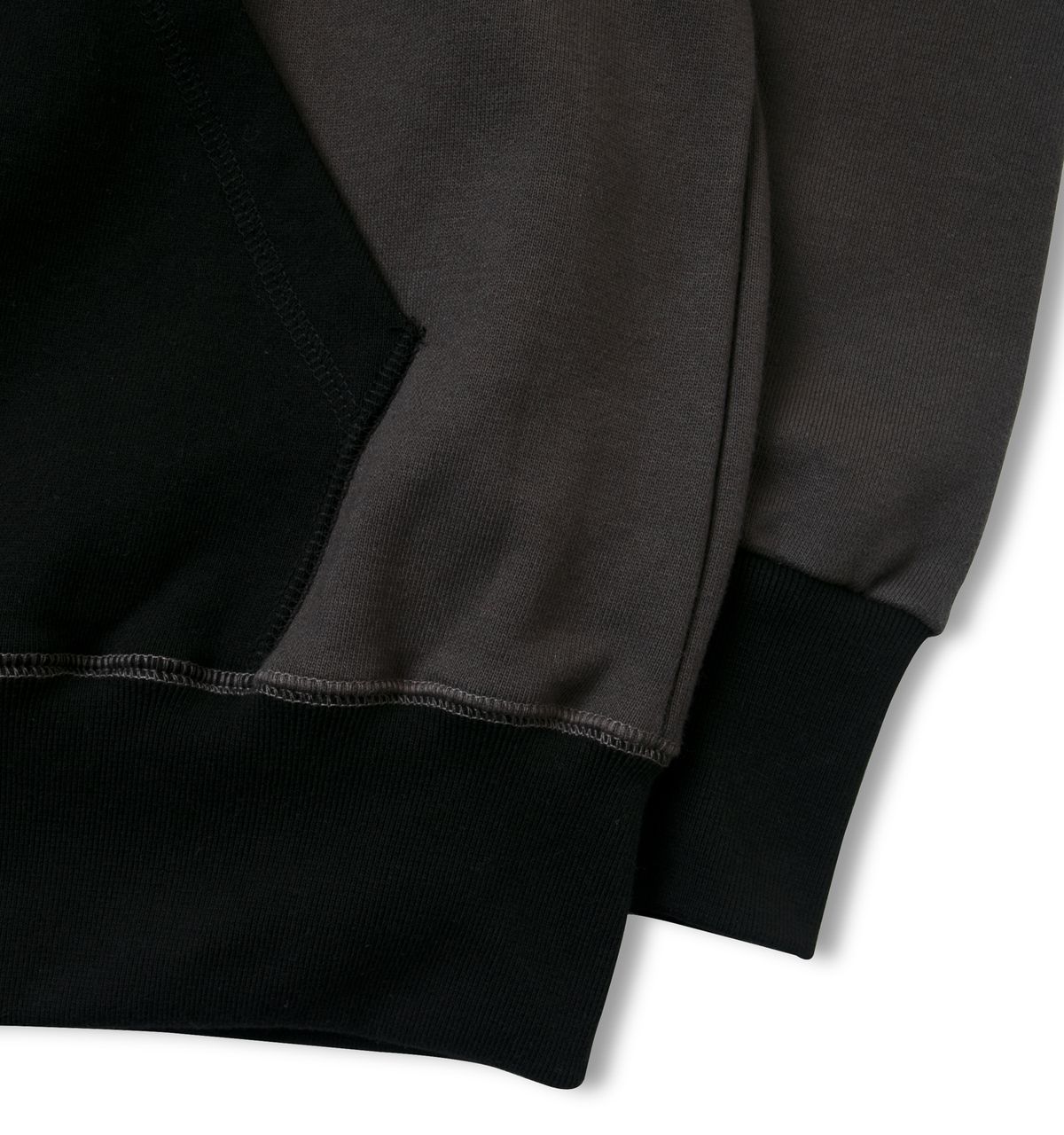 블랙피피(BLACKPP) BLACK PP HW Hooded Sweatshirt (two-tone) dark gray