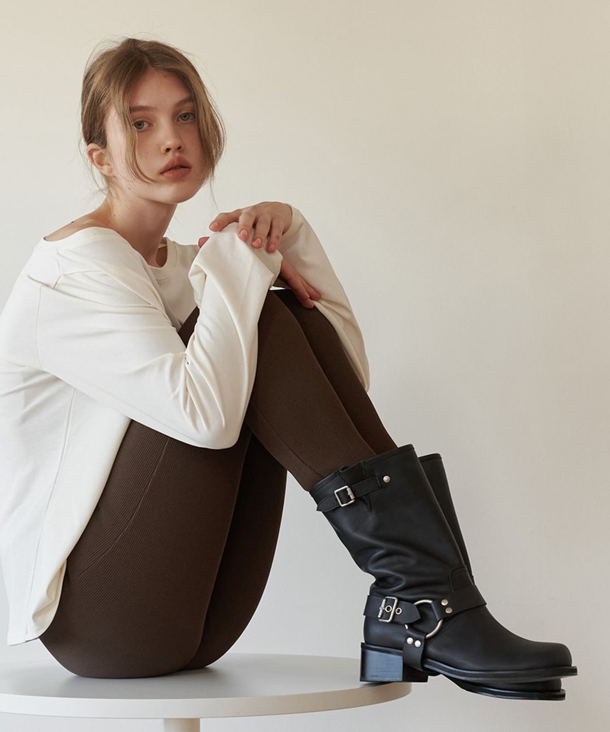 릴리슈(LILYSHOE) clive half boots_4 color(2 way)