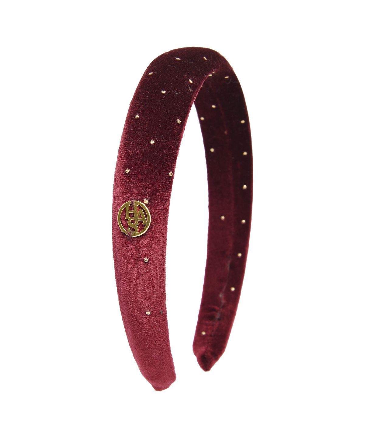 하스(HAS) HW004 Glitter has logo velvet hair band