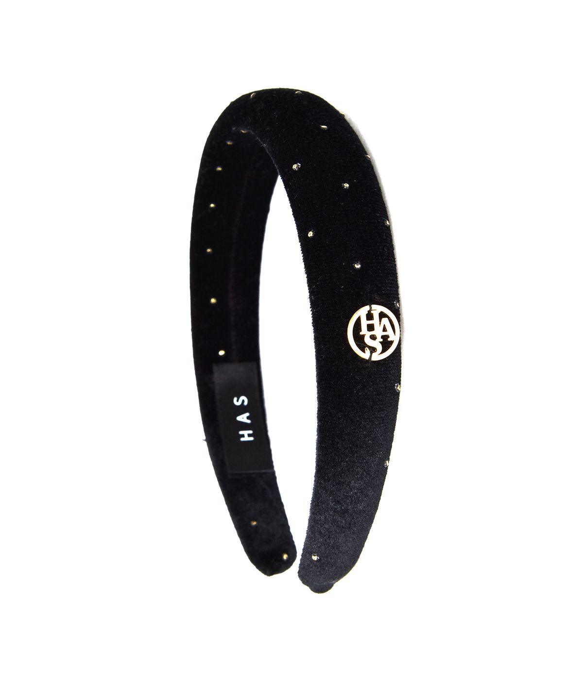 하스(HAS) HW004 Glitter has logo velvet hair band