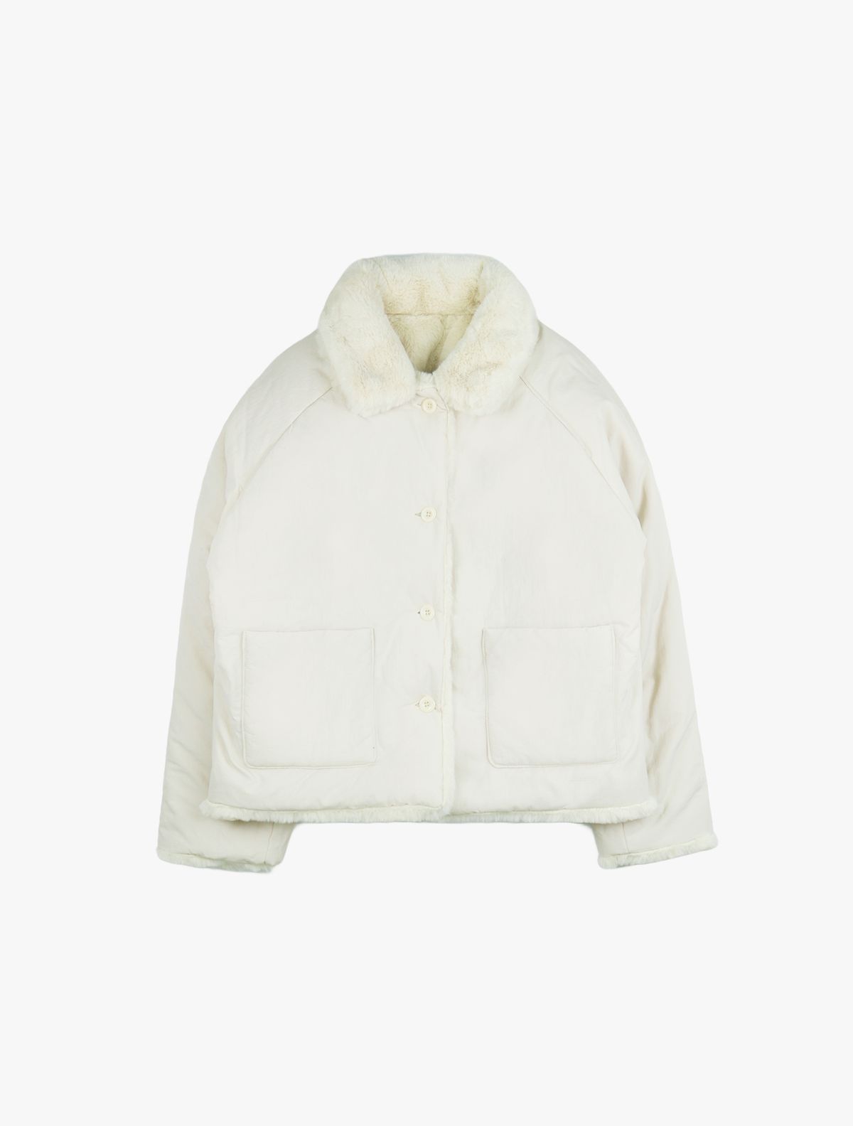 핑크파인애플(PINK PINEAPPLE) REVERSIBLE BEAR JUMPER_IVORY