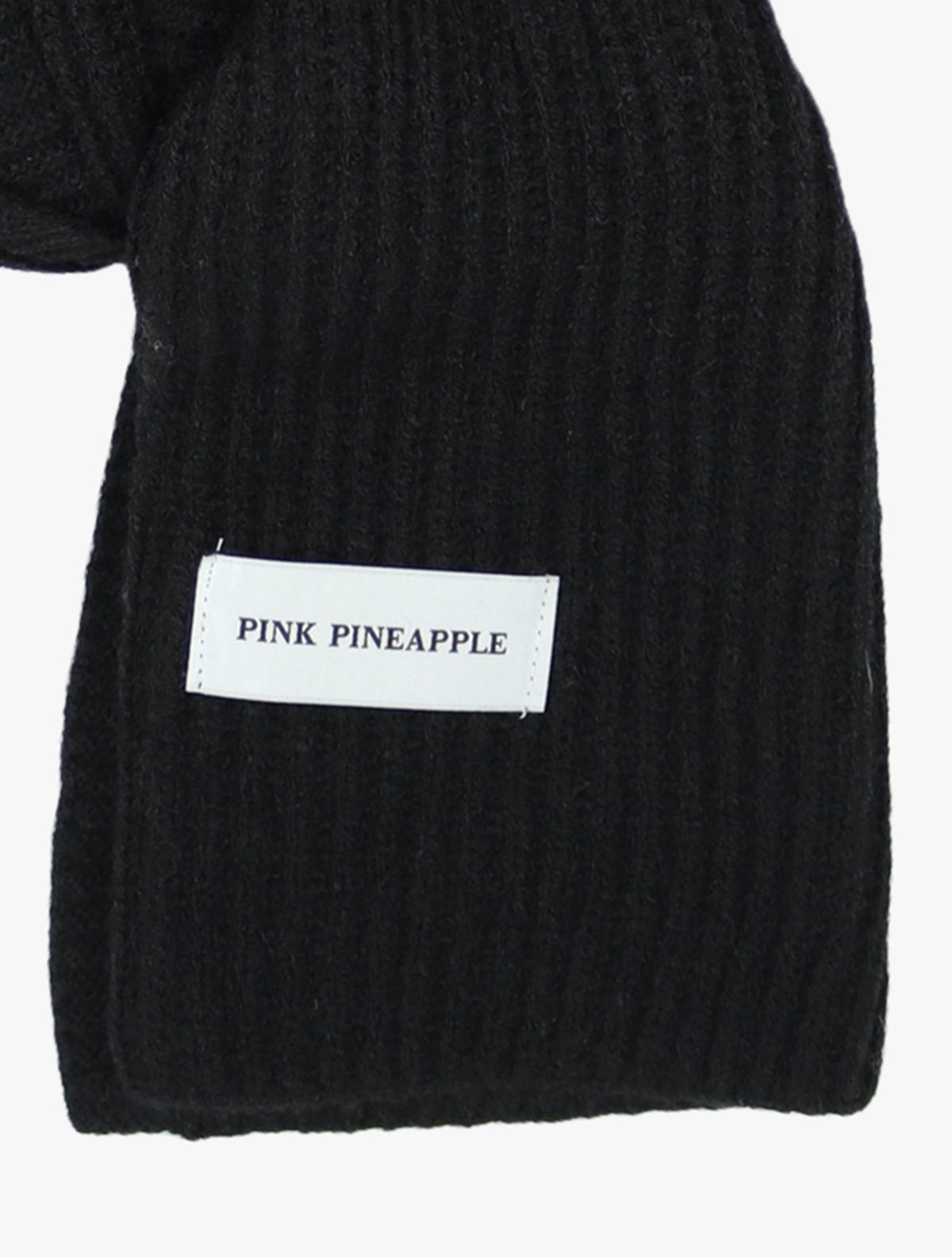 핑크파인애플(PINK PINEAPPLE) BASIC RIB MUFFLER_BLACK