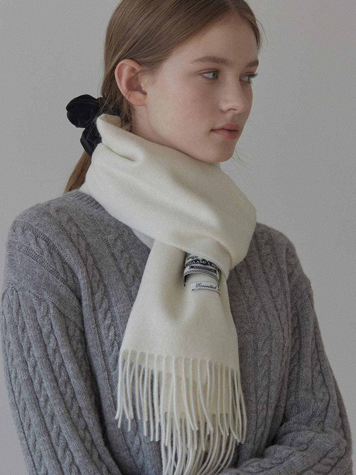 논로컬(NONLOCAL) Daily Wool Muffler - Ivory