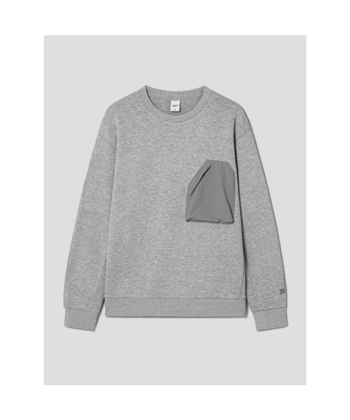 시프트지(SHIFT.G) Rayon Blended Pocket Patch SemiOver T  Grey