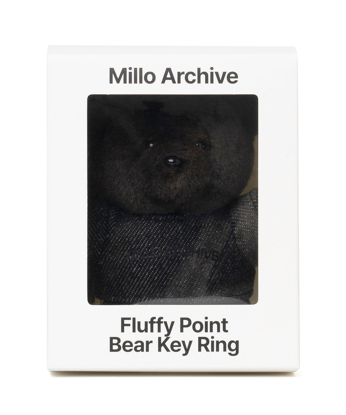 밀로 아카이브(MILLO ARCHIVE) 플러피 포인트 베어 키링 [딥 브라운]