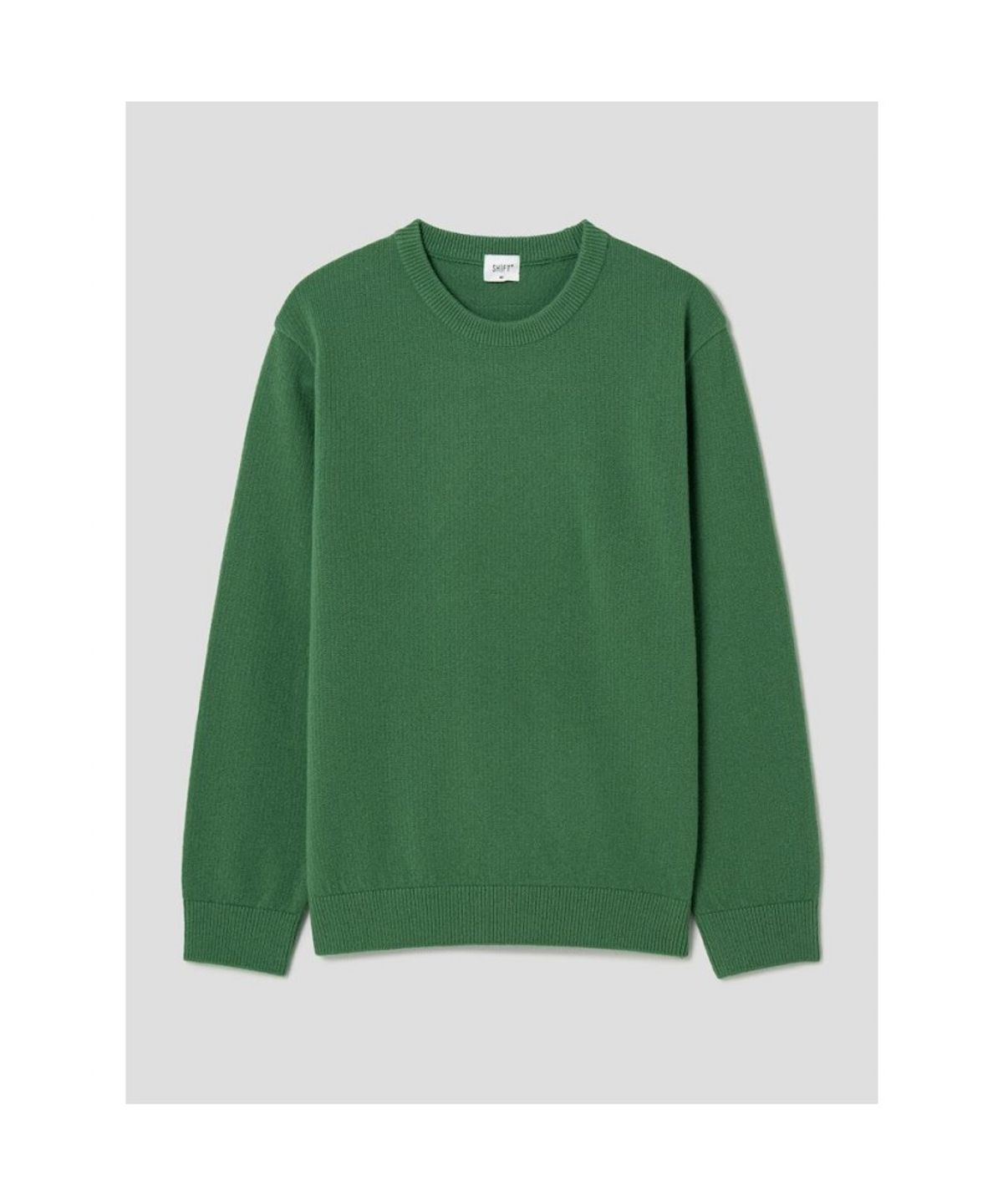 시프트지(SHIFT.G) Wool Texture Crewneck Sweater  Green