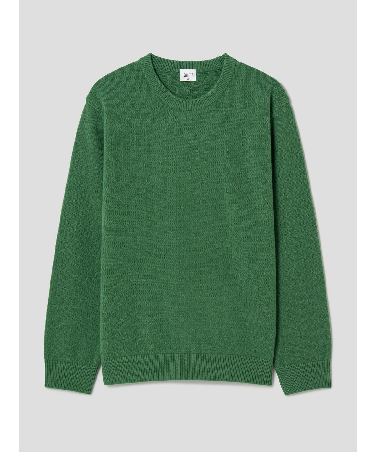시프트지(SHIFT.G) Wool Texture Crewneck Sweater  Green