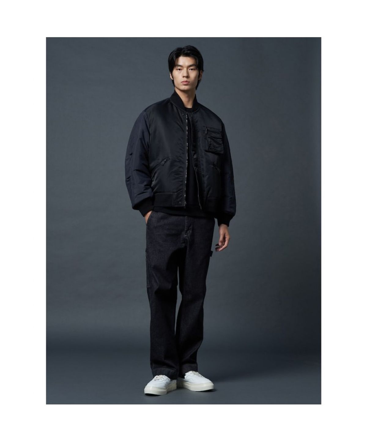 시프트지(SHIFT.G) Reversible Aviator Padding Jumper  Black