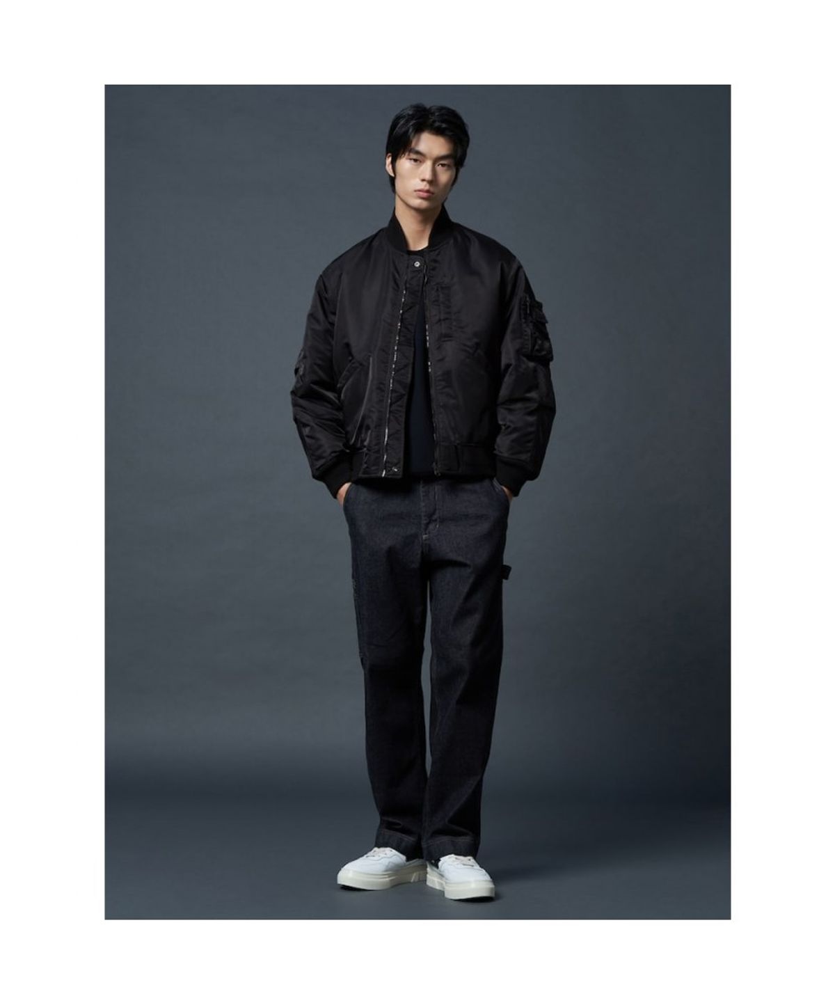 시프트지(SHIFT.G) Reversible Aviator Padding Jumper  Black