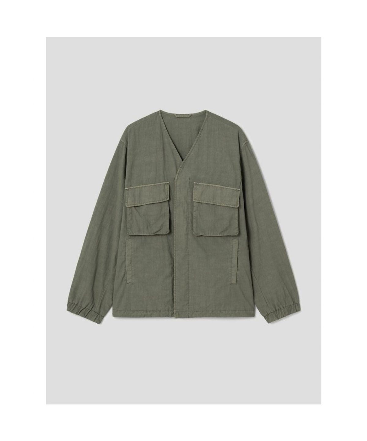 시프트지(SHIFT.G) GarmentDyed Module Jumper  Khaki
