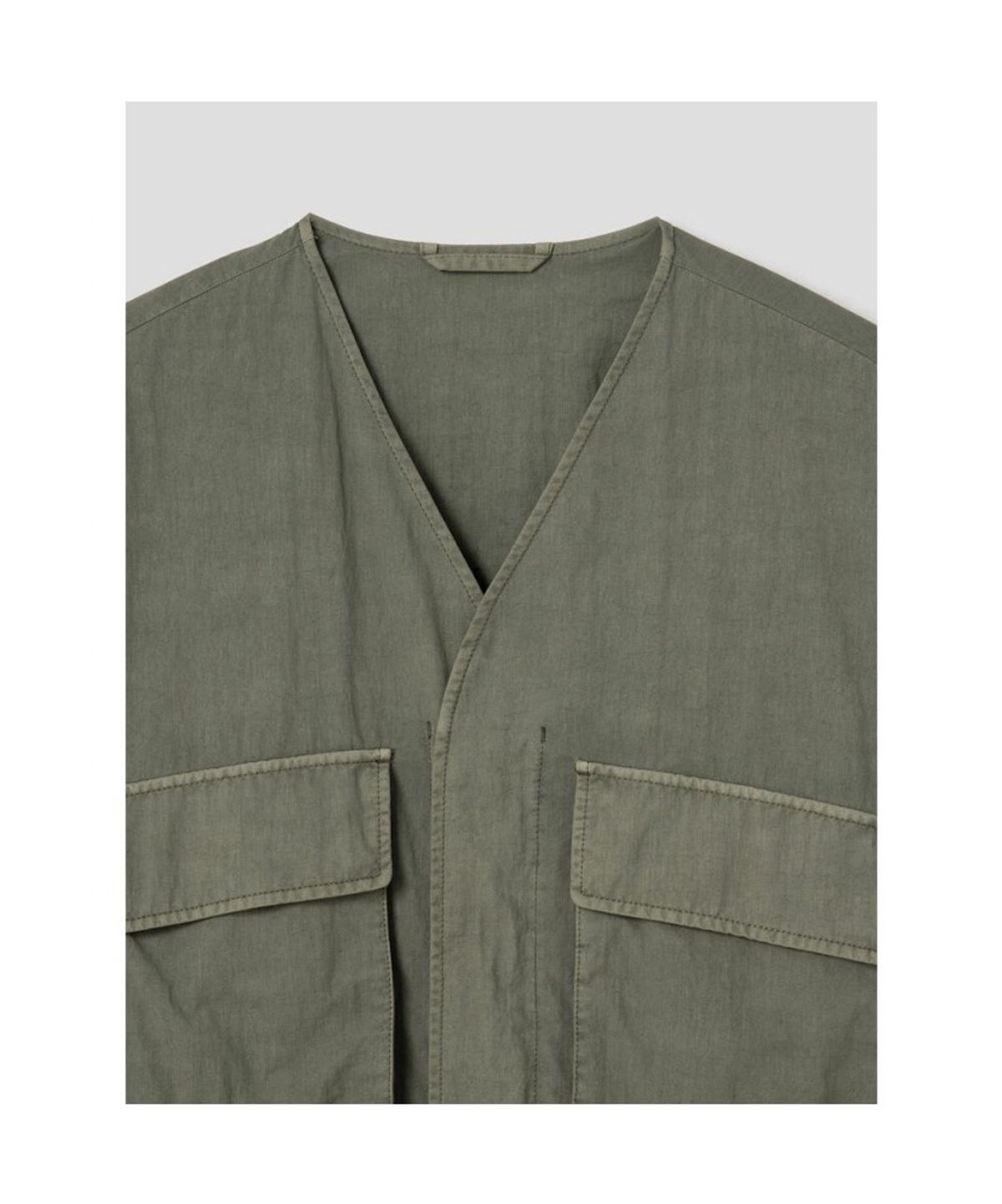 시프트지(SHIFT.G) GarmentDyed Module Jumper  Khaki