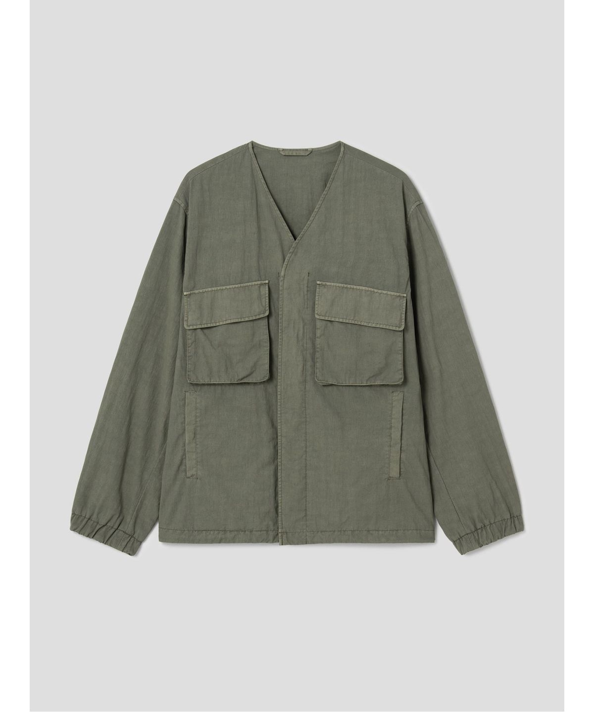 시프트지(SHIFT.G) GarmentDyed Module Jumper  Khaki