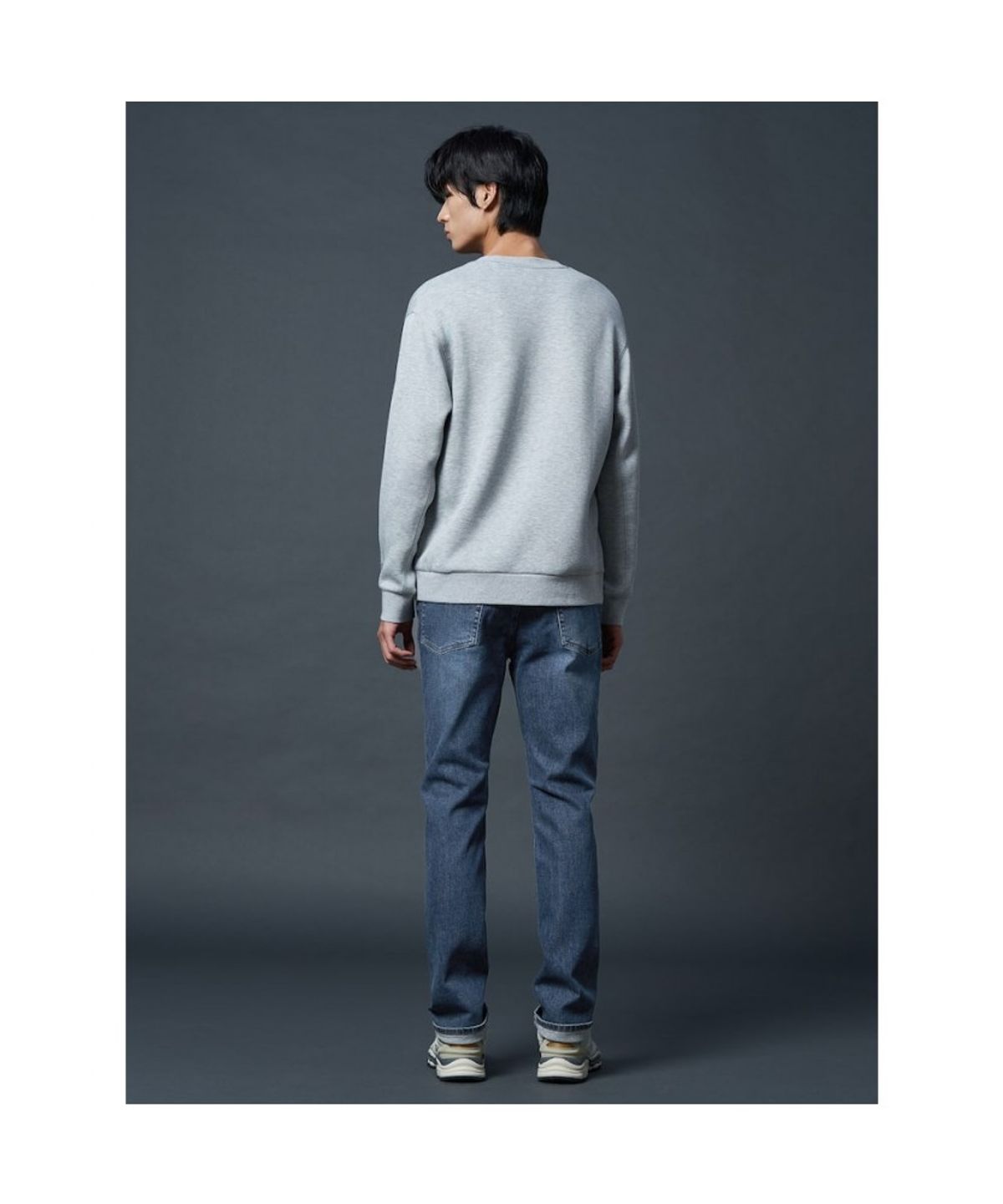 시프트지(SHIFT.G) Straight Fit Washed Denim  Navy
