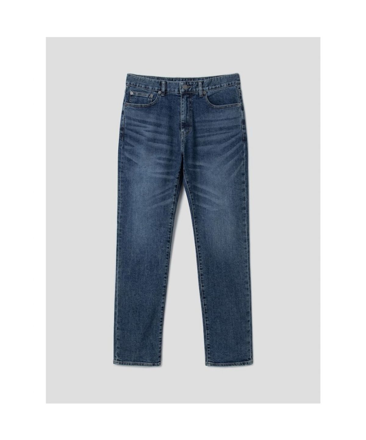 시프트지(SHIFT.G) Straight Fit Washed Denim  Navy
