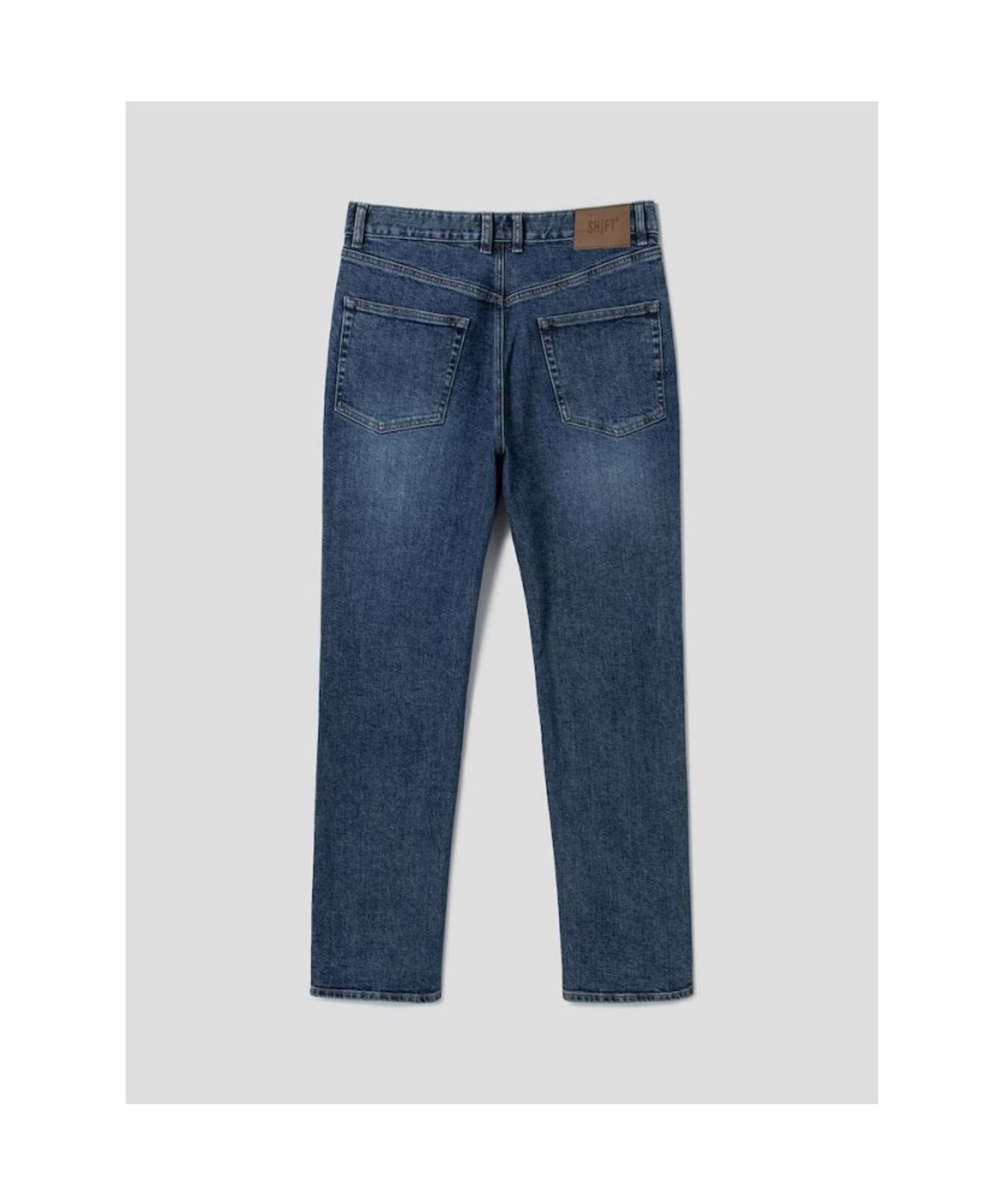 시프트지(SHIFT.G) Straight Fit Washed Denim  Navy