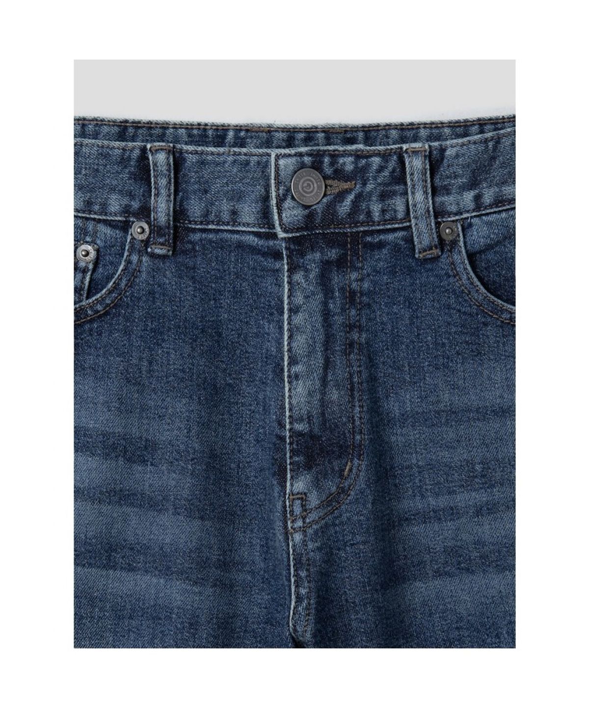 시프트지(SHIFT.G) Straight Fit Washed Denim  Navy