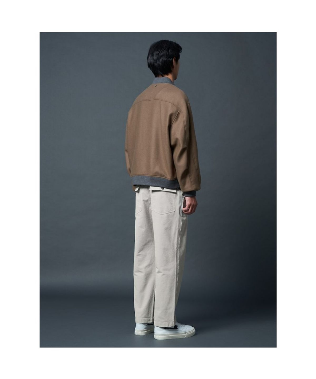 시프트지(SHIFT.G) Wool Blended Aviator Jumper  Beige
