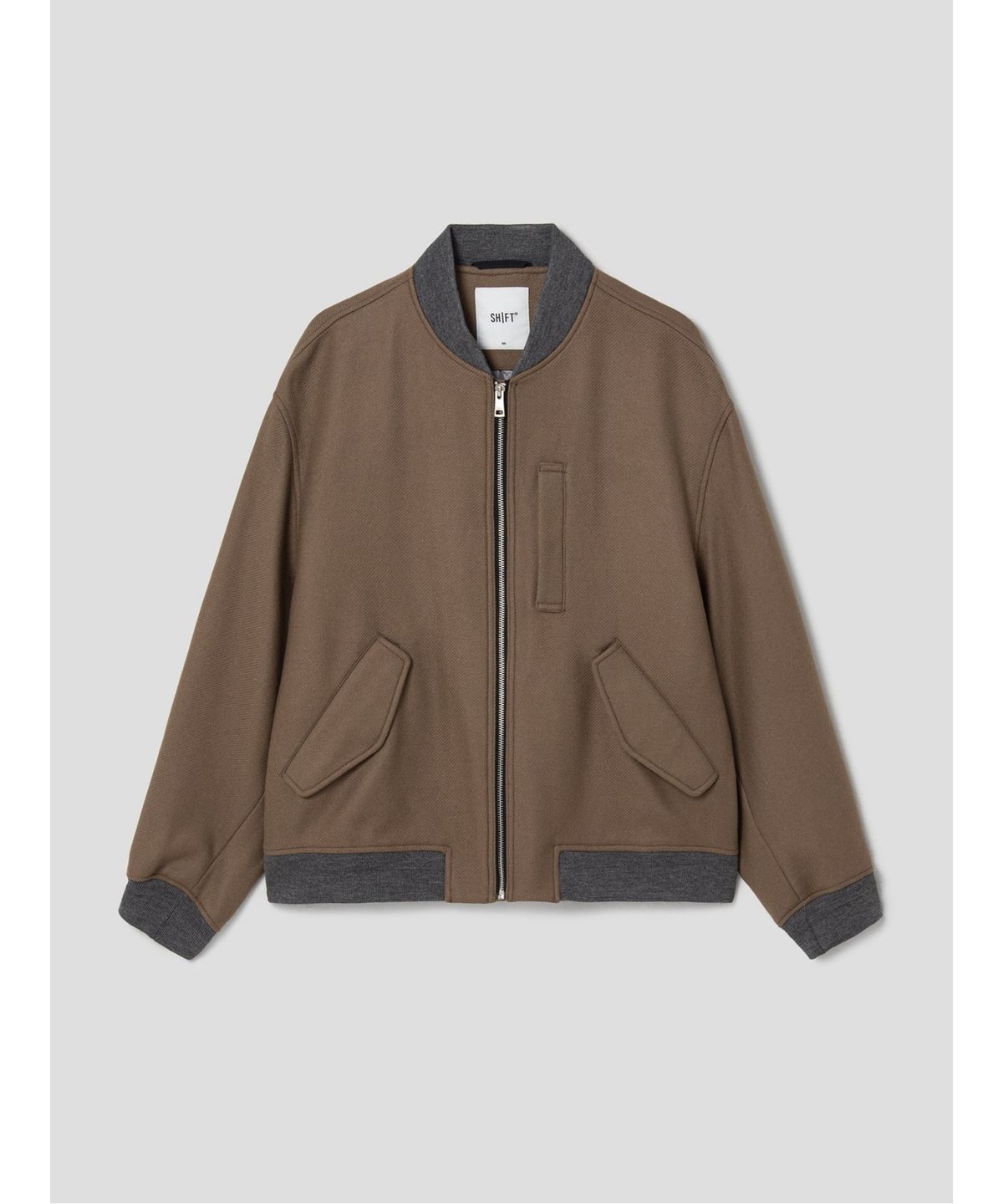 시프트지(SHIFT.G) Wool Blended Aviator Jumper  Beige