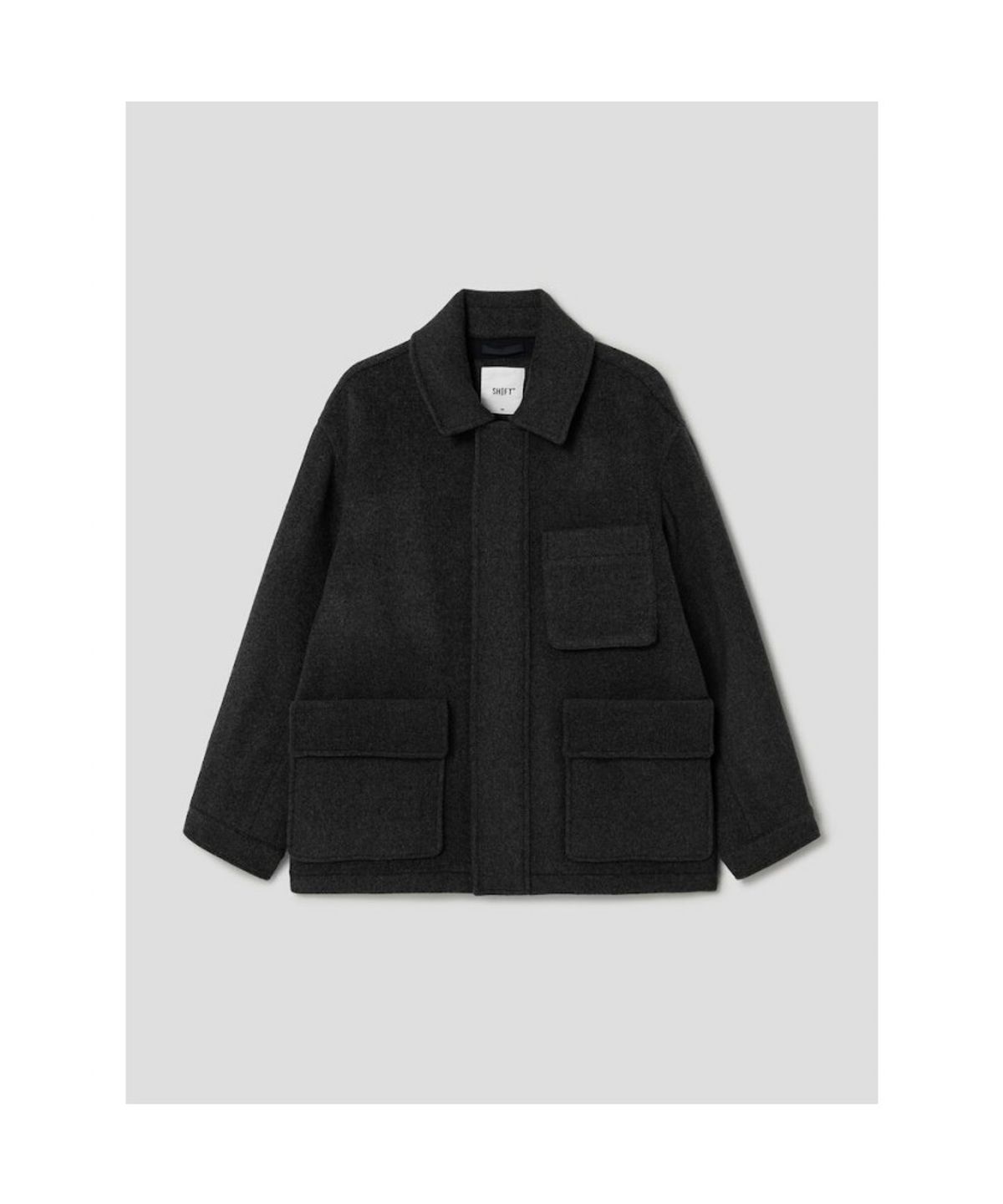 시프트지(SHIFT.G) Wool Blended Overfit Safari  Ash