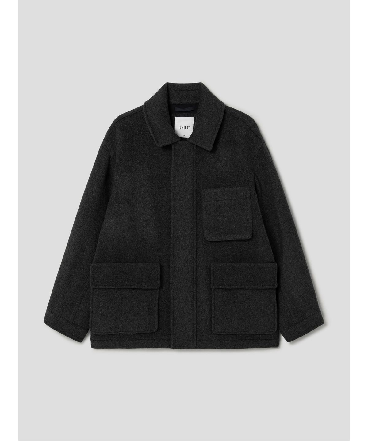 시프트지(SHIFT.G) Wool Blended Overfit Safari  Ash