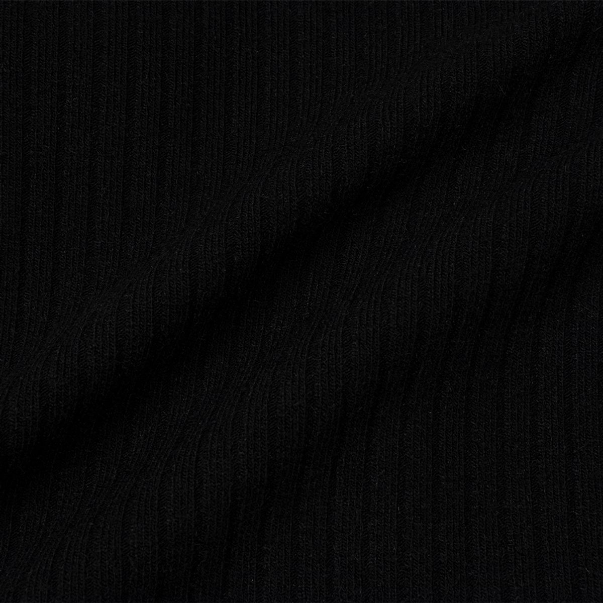모아(MOAA) 더블 포켓 크롭 후디드 니트 (BLACK)