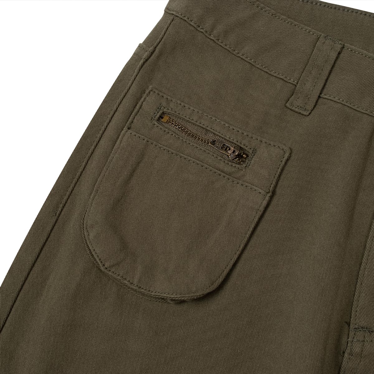 모아(MOAA) Hem 셔링 카고 트라우저 (KHAKI)