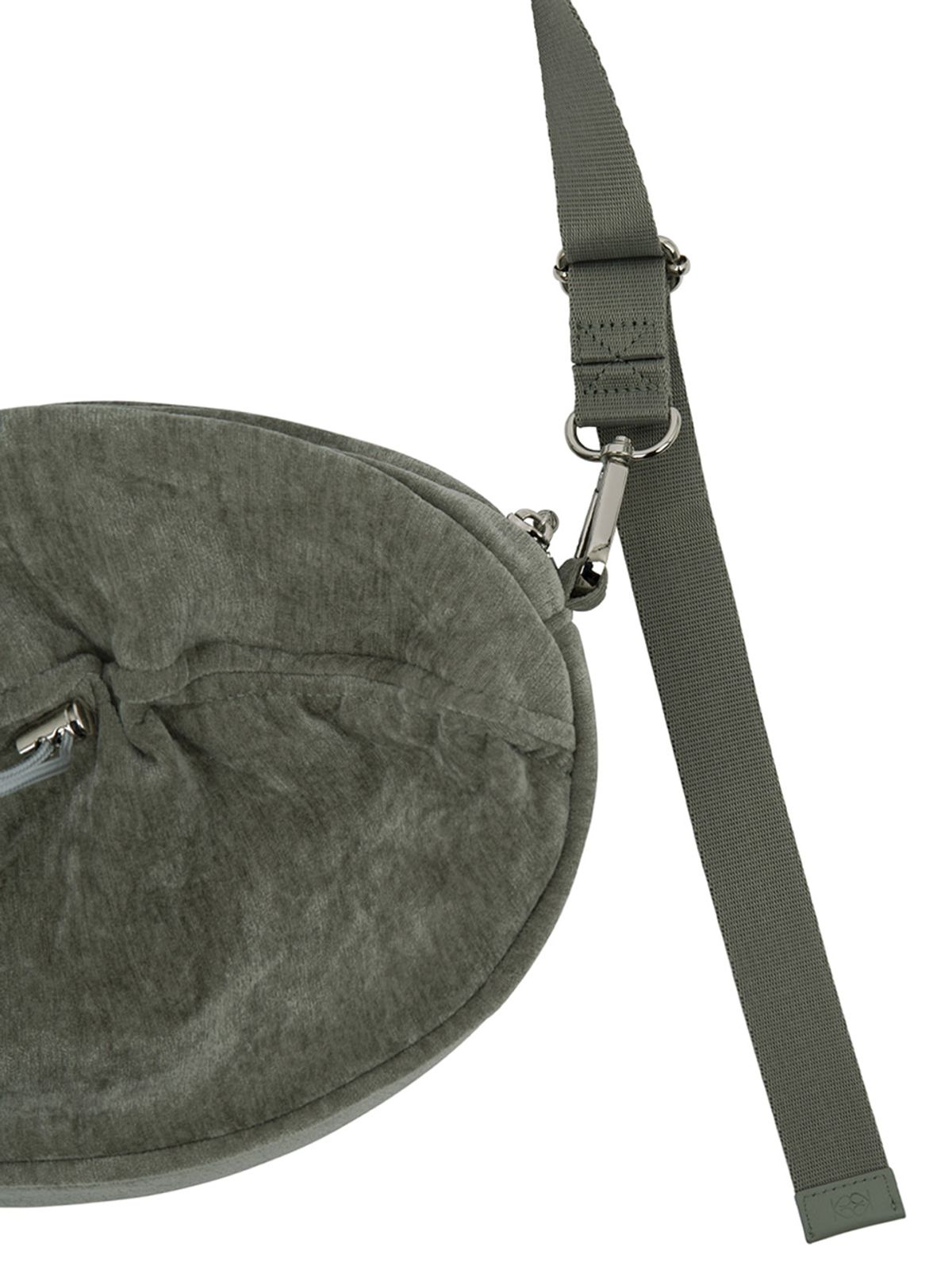 기준(KIJUN) Velvet Pecan Bag Grey