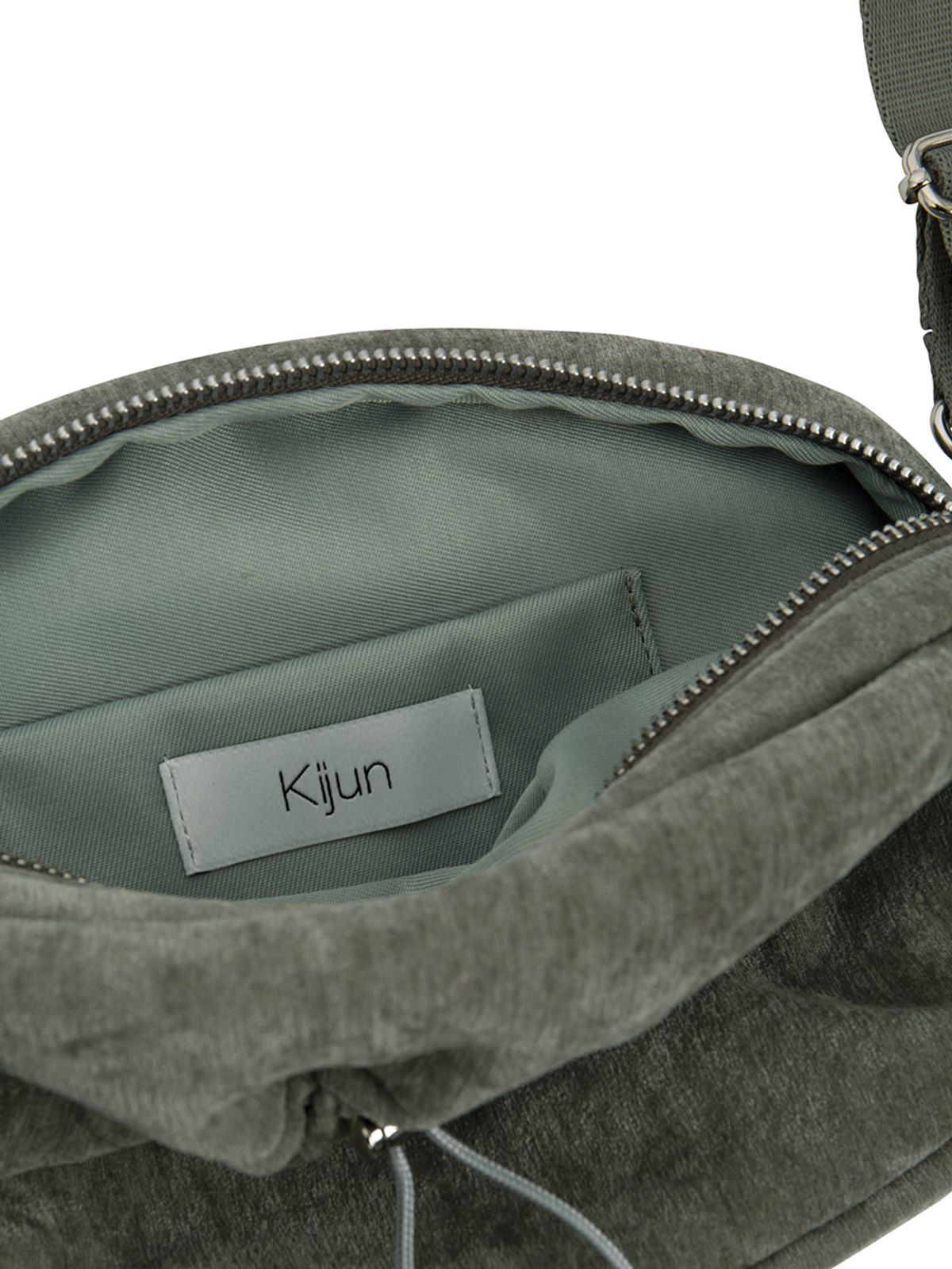 기준(KIJUN) Velvet Pecan Bag Grey