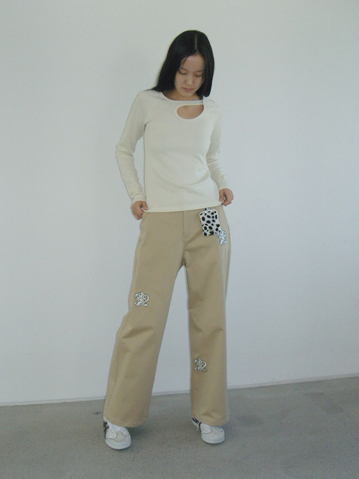 기준(KIJUN) Bambi Mini Pocket Ivory