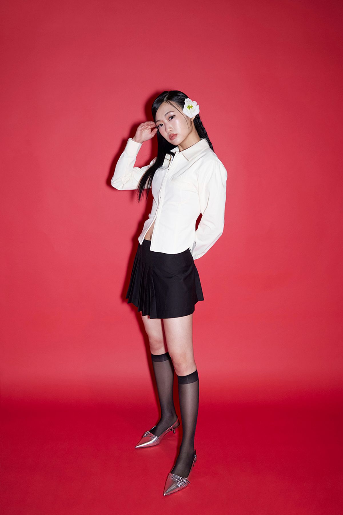 카프리슈(CAPRICIEUX) Jane corset shirt (beige)