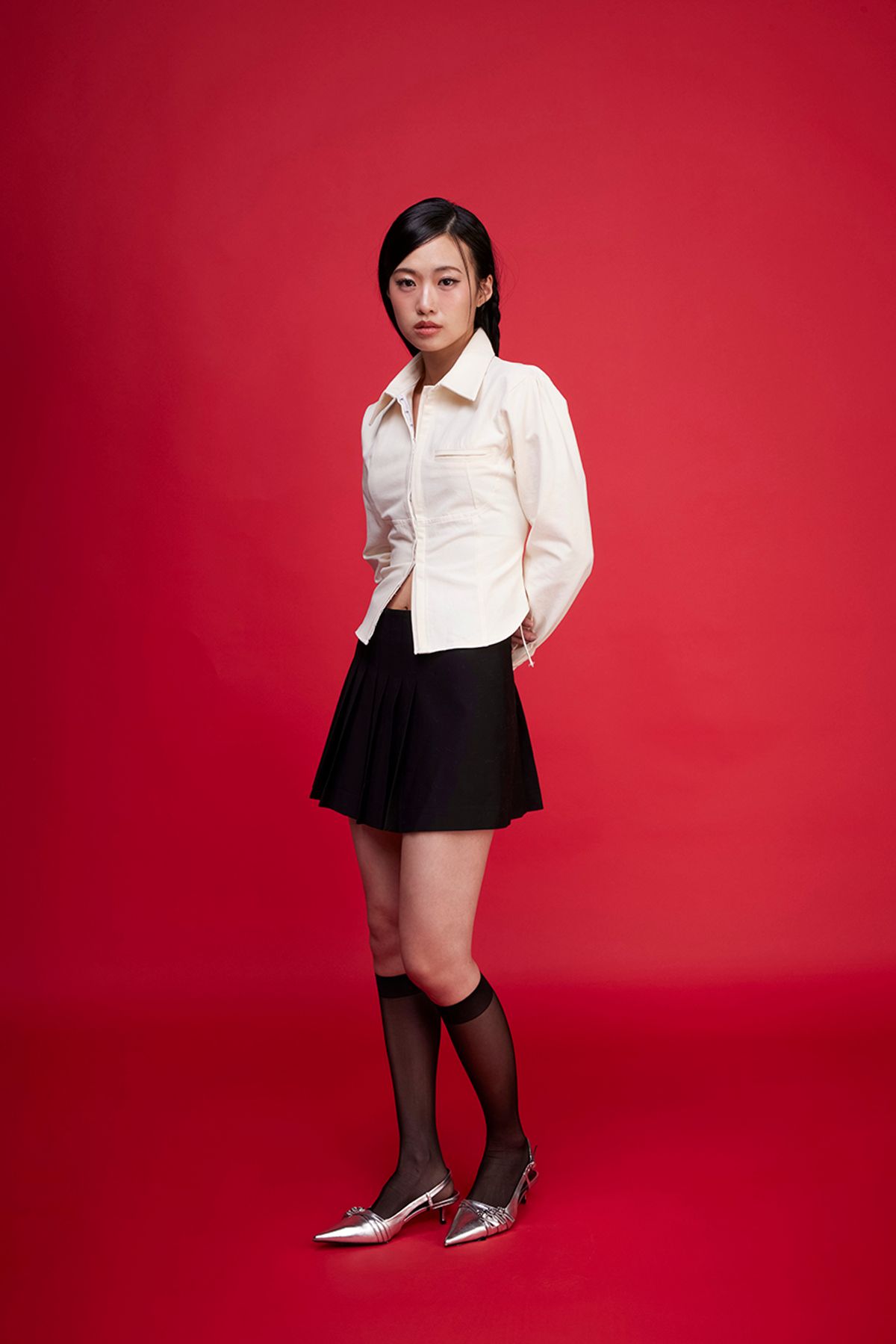 카프리슈(CAPRICIEUX) Jane corset shirt (beige)