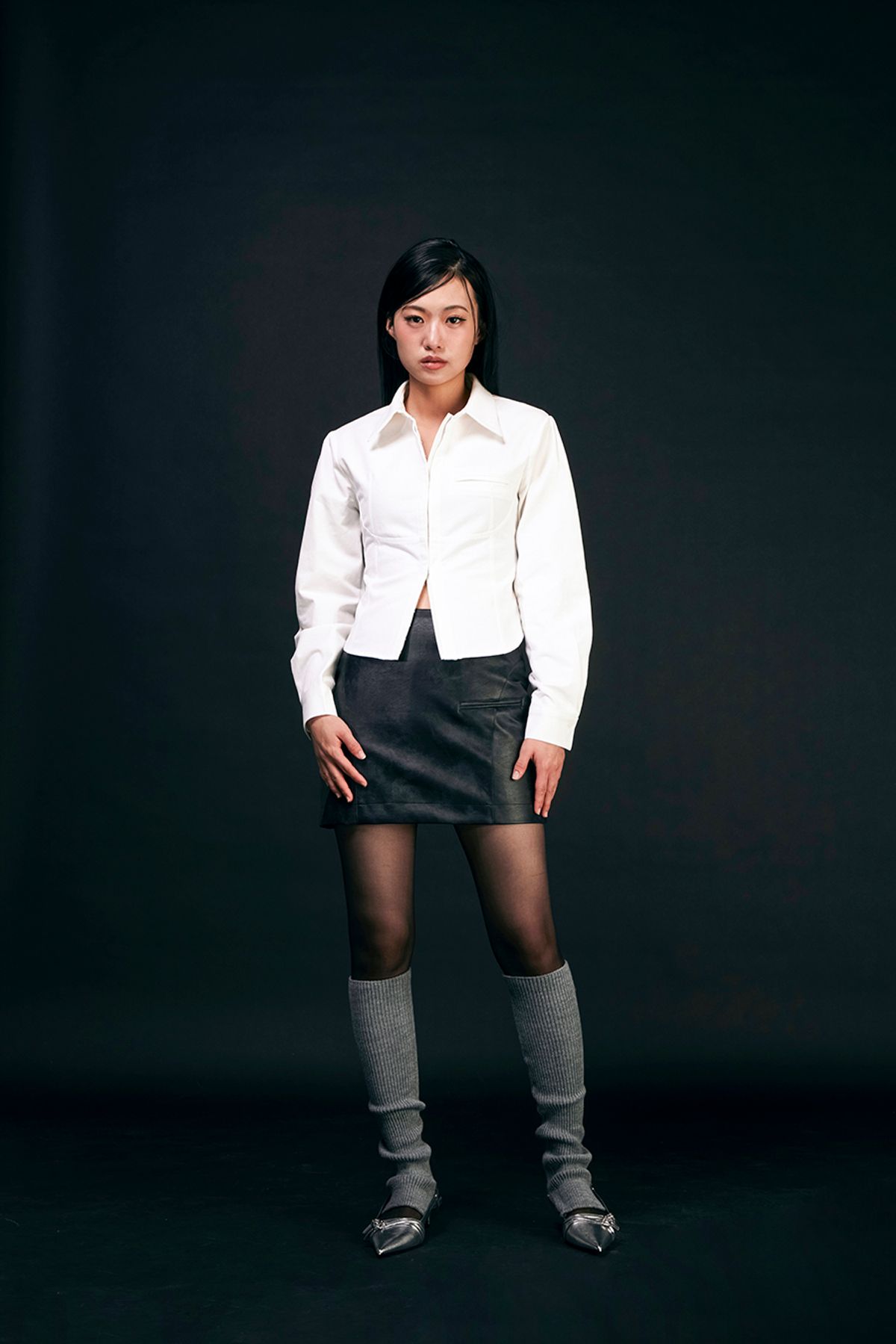 카프리슈(CAPRICIEUX) Jane corset shirt (white)