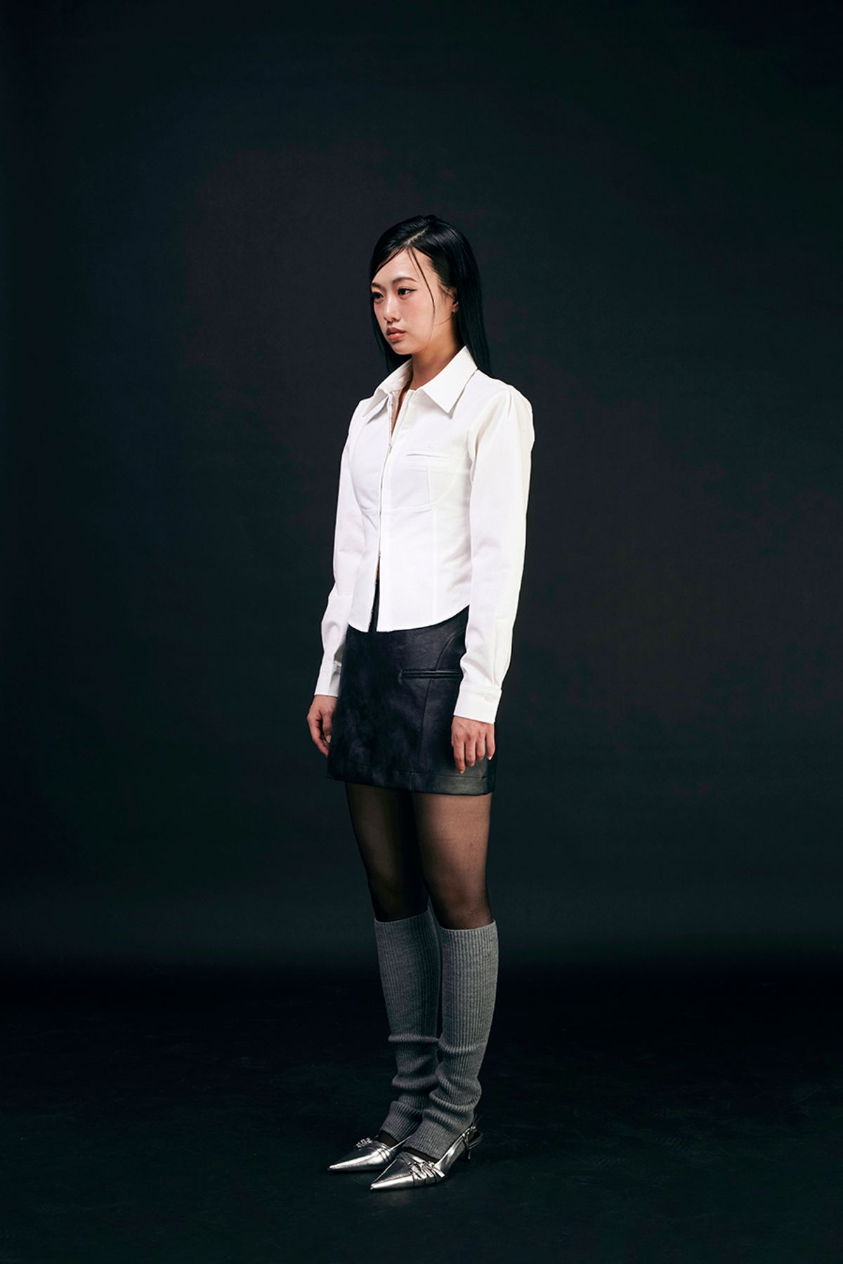 카프리슈(CAPRICIEUX) Jane corset shirt (white)