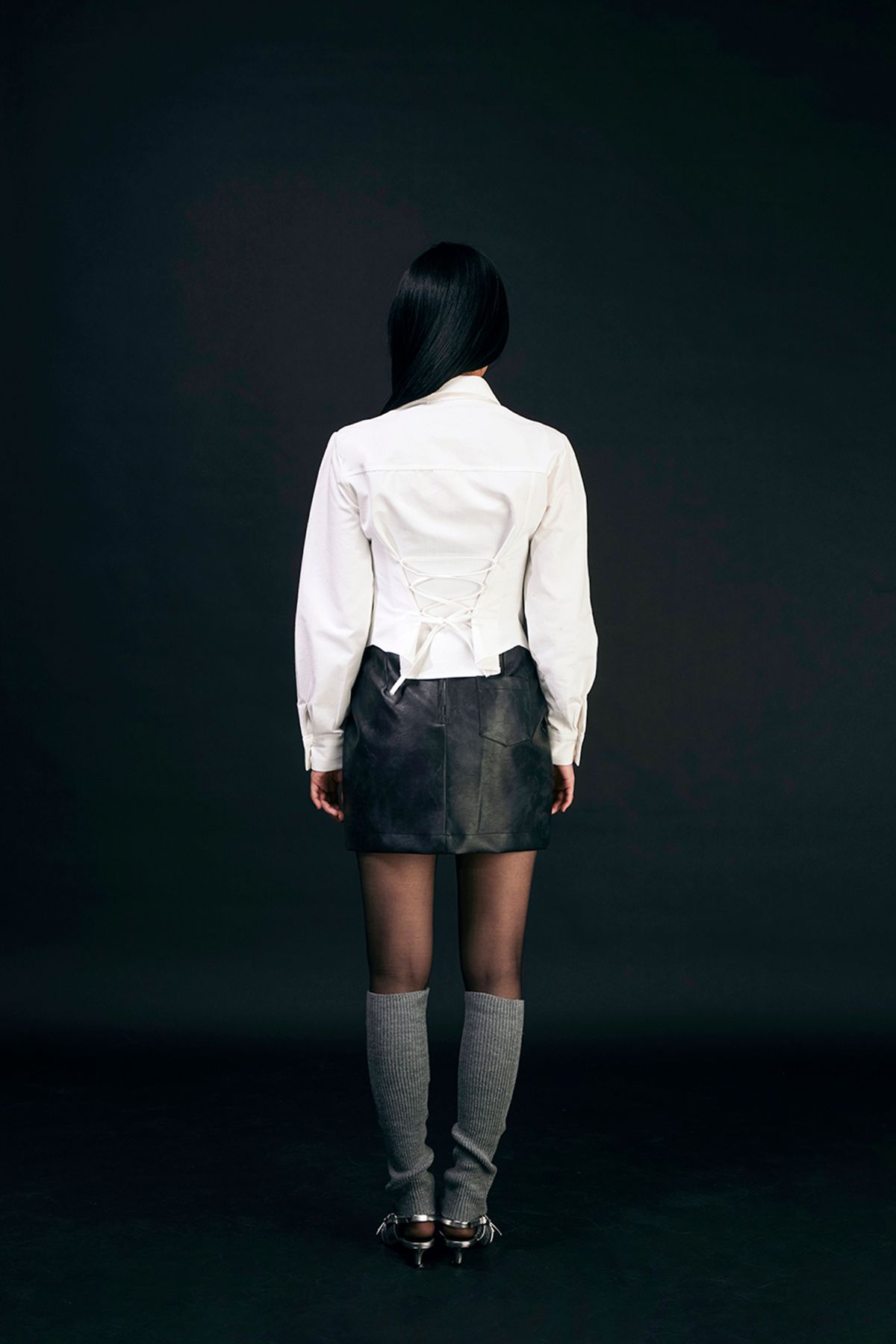 카프리슈(CAPRICIEUX) Jane corset shirt (white)